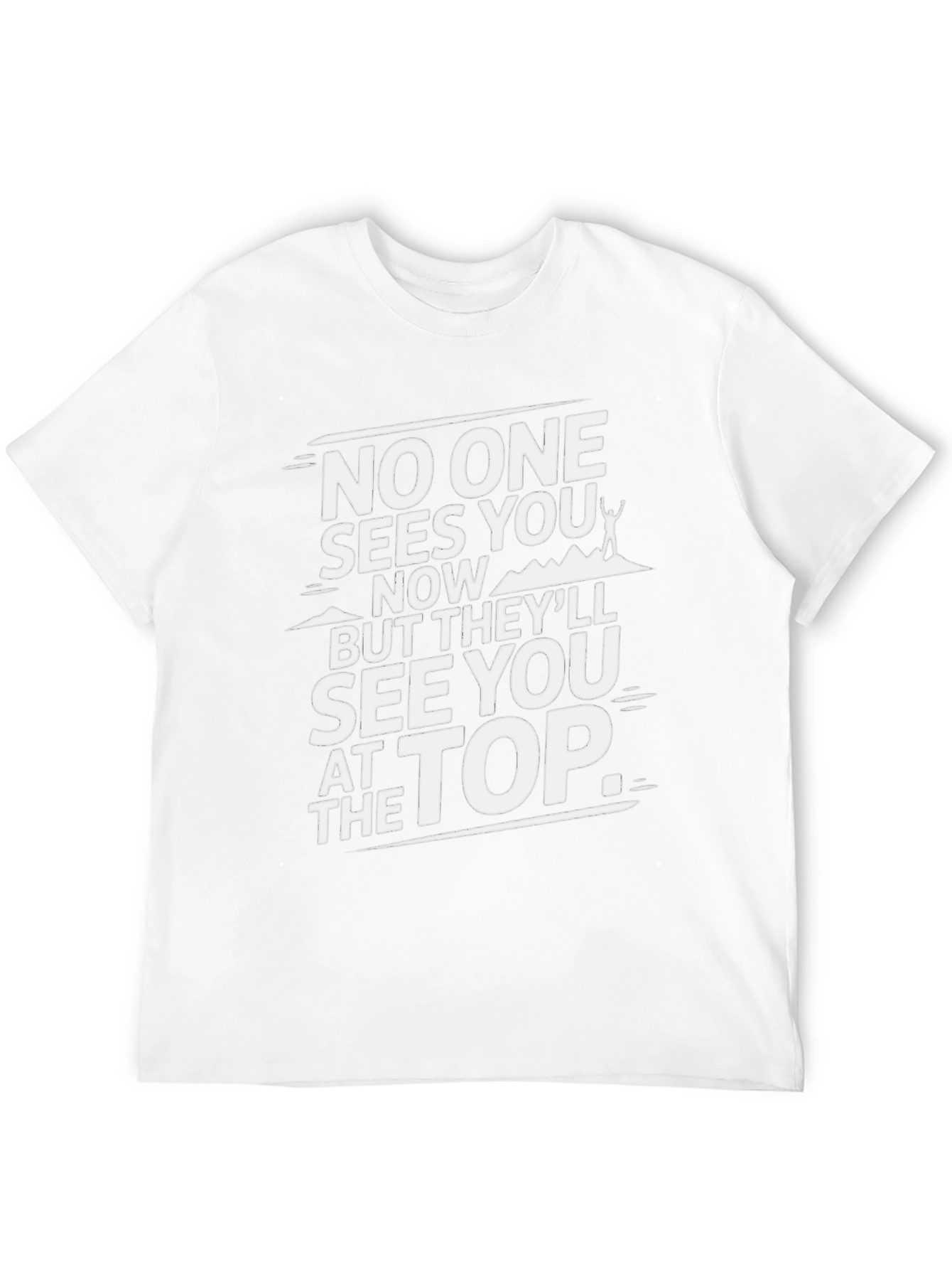 Inspirational Climb T-Shirt - Reach the Top