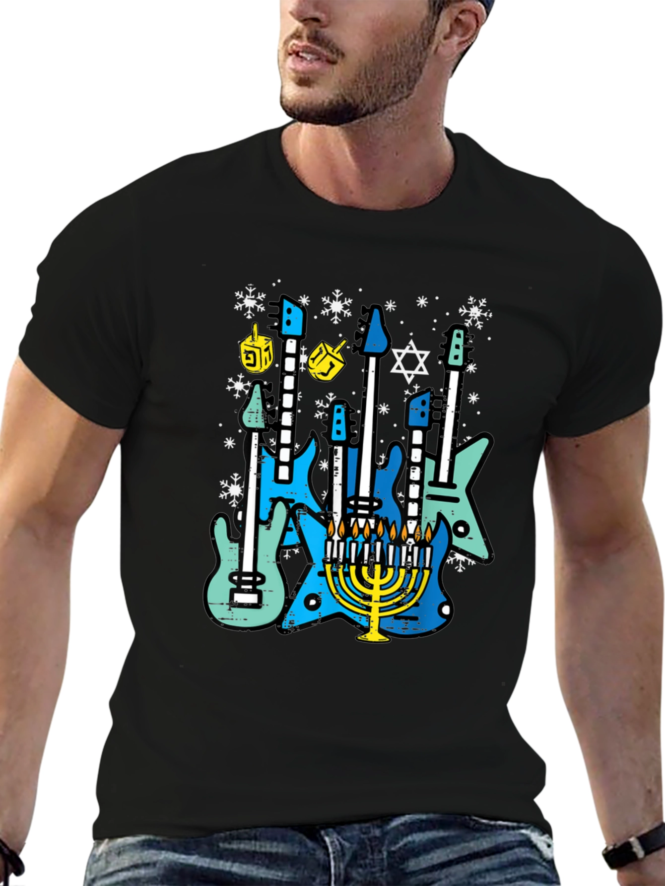 Hanukkah Guitar T-Shirt