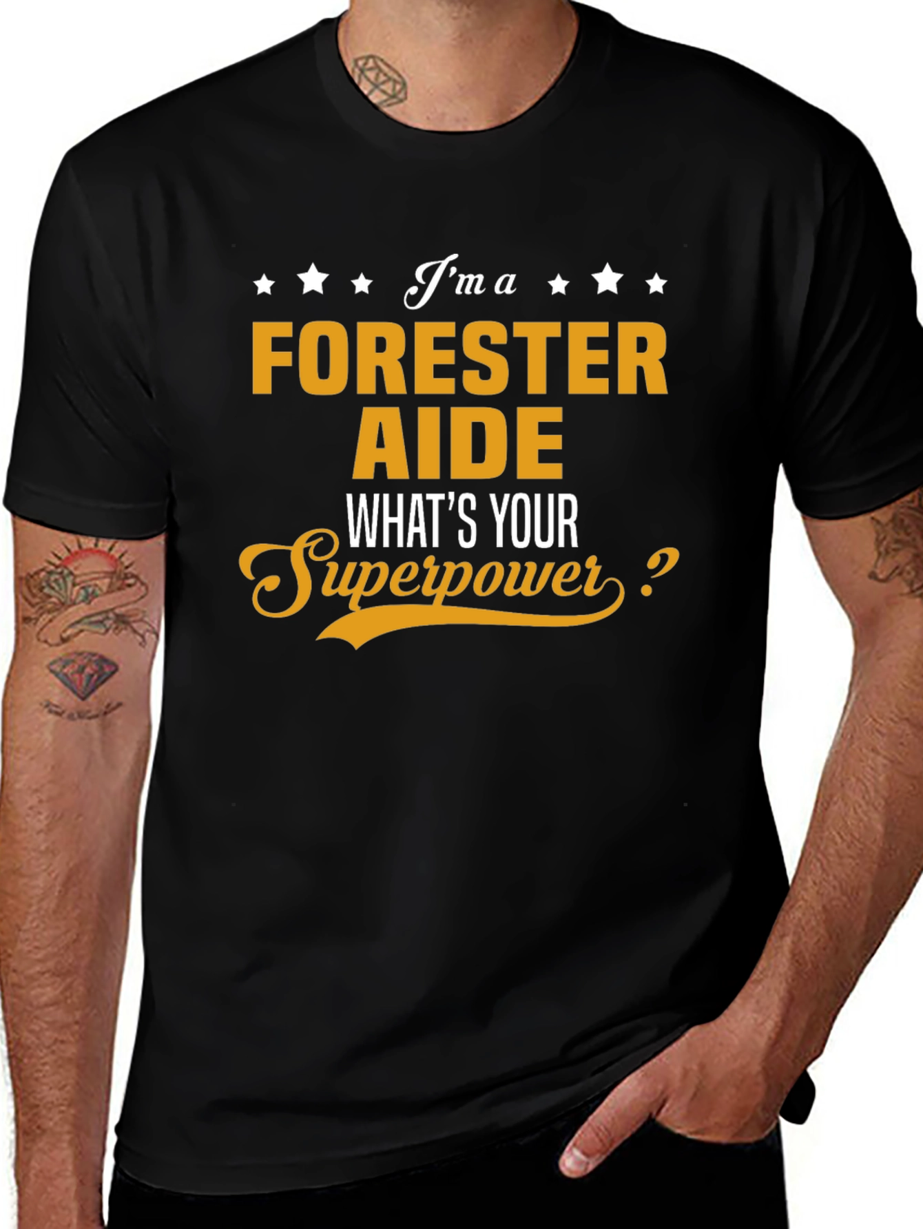 Forester Aide Superpower T-Shirt - Black