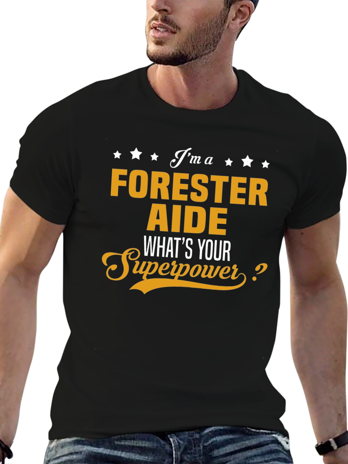 Forester Aide Superpower T-Shirt - Black