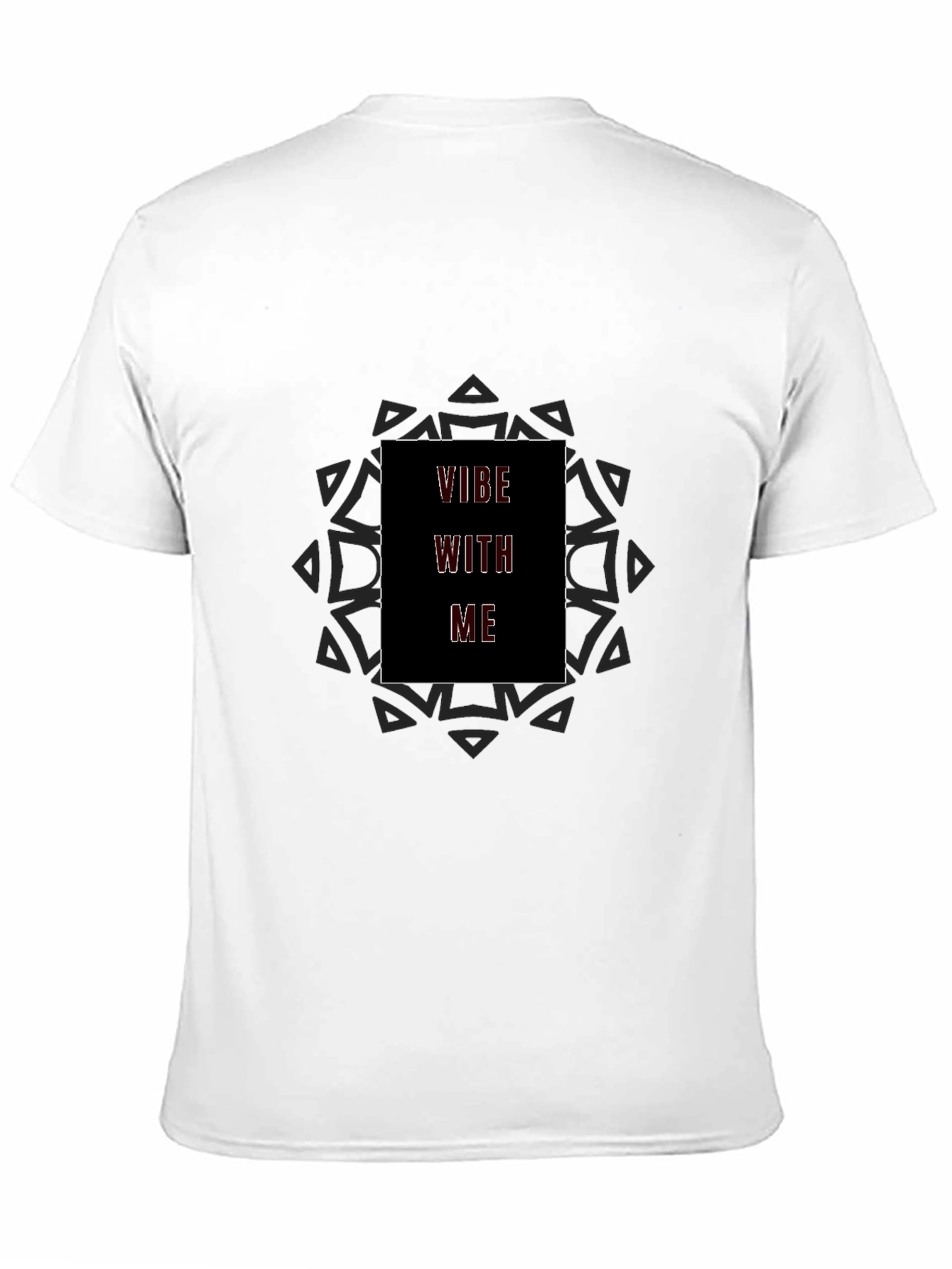 Vibe With Me Graphic Tee - Black Cotton Blend