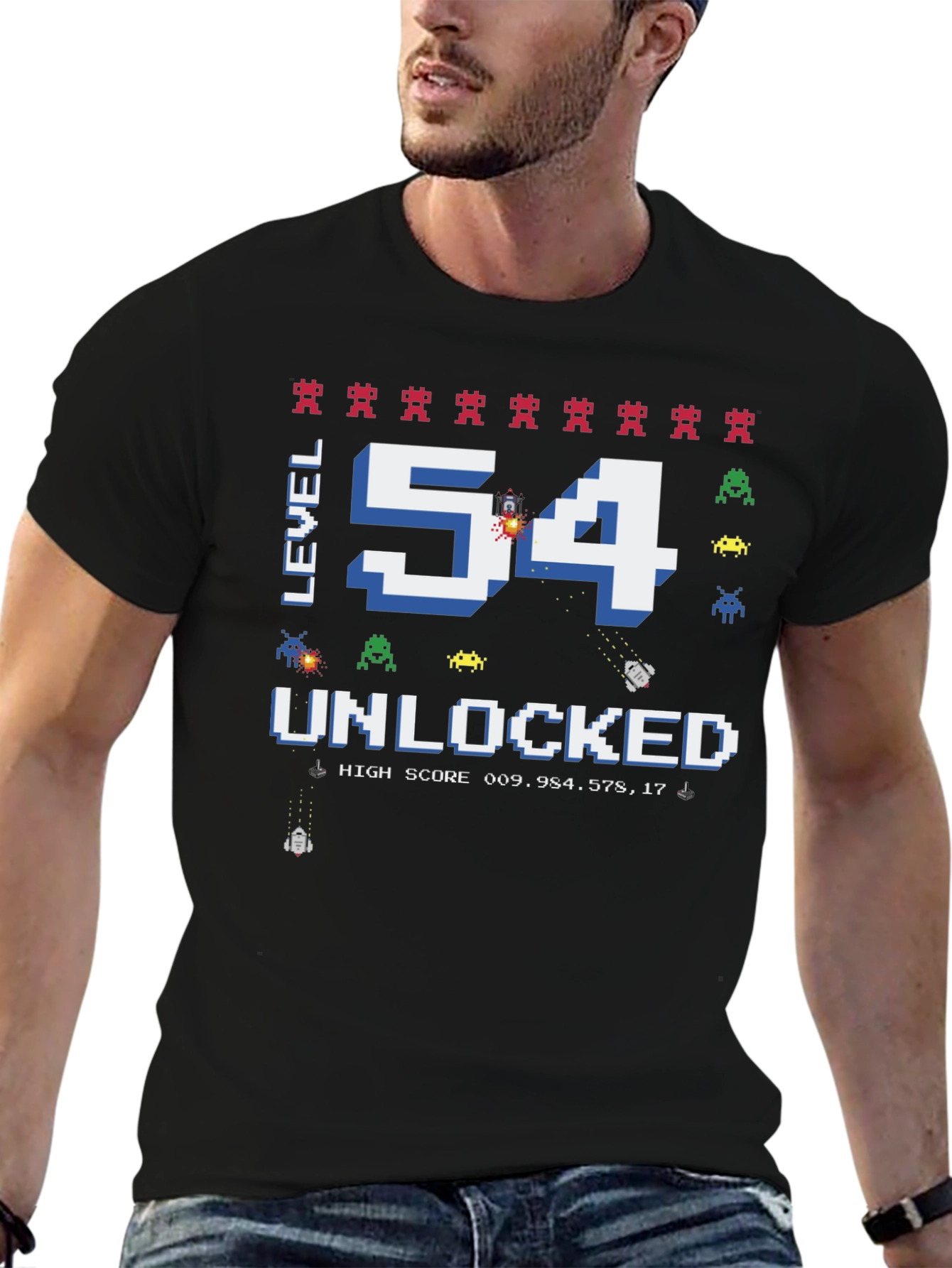 Level 54 Unlocked Gamer T-Shirt