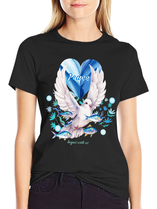 Peace Dove Graphic Tee - Begins With Us