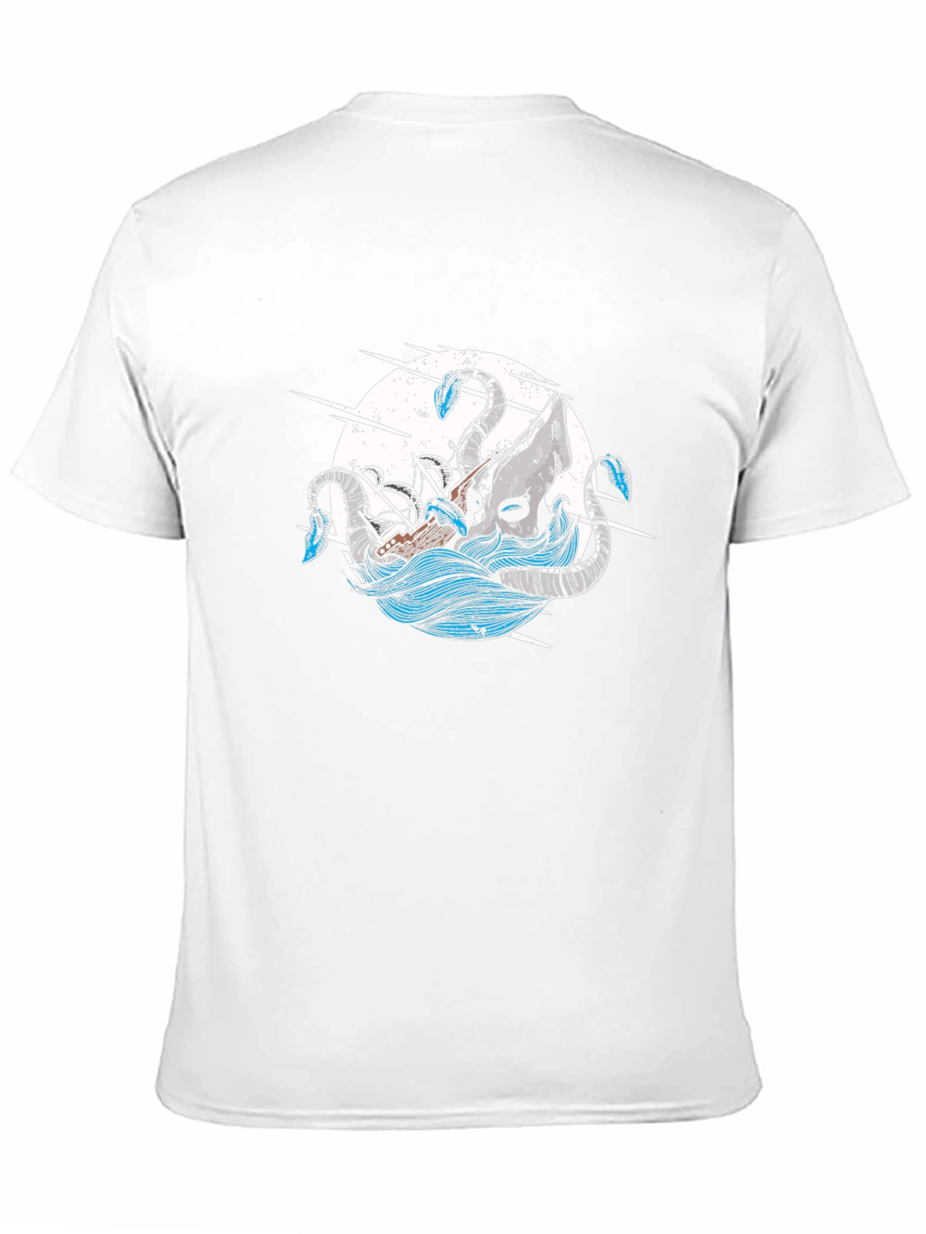 Kraken Attack Graphic Tee - Nautical Style