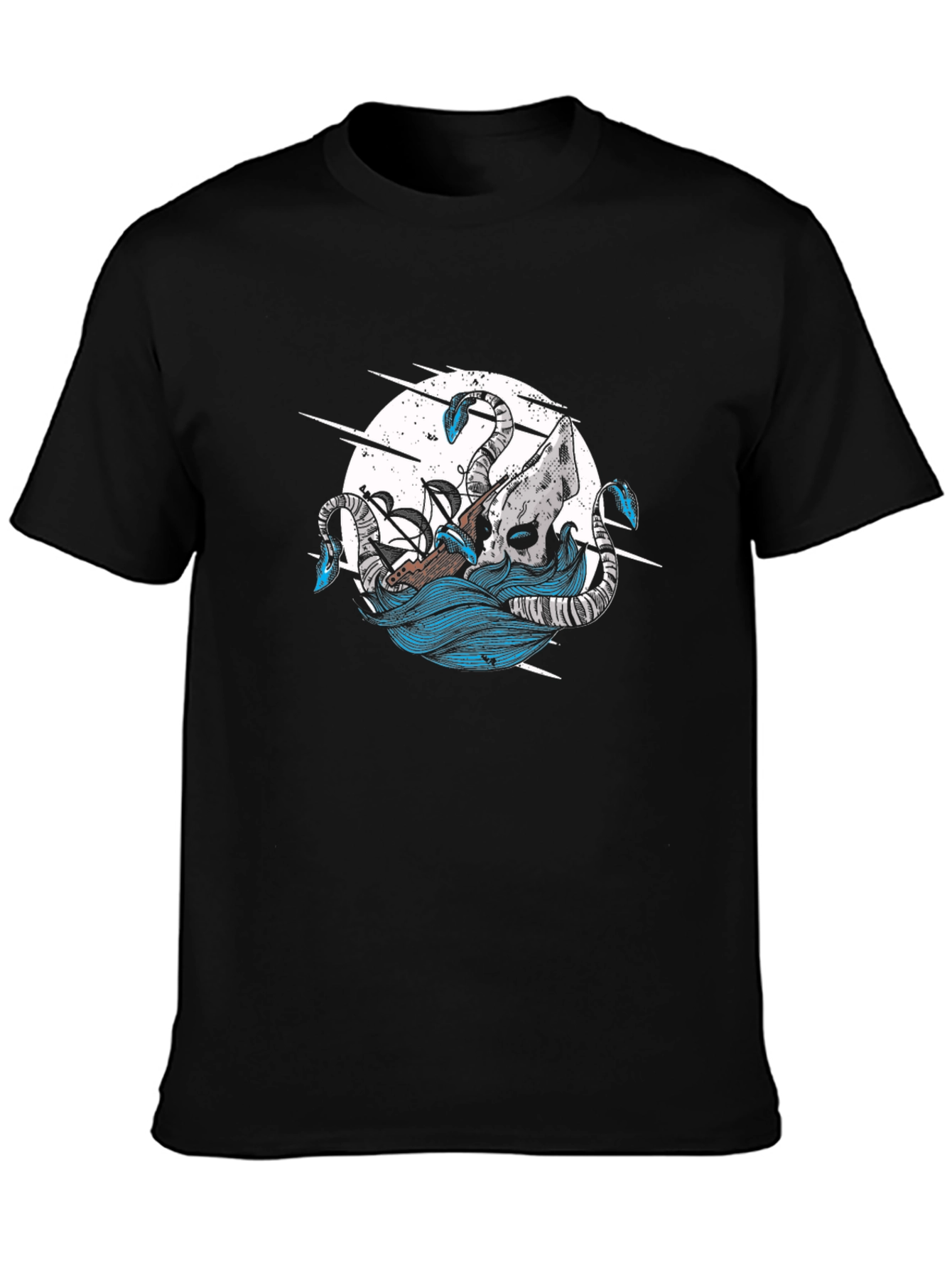 Kraken Attack Graphic Tee - Nautical Style