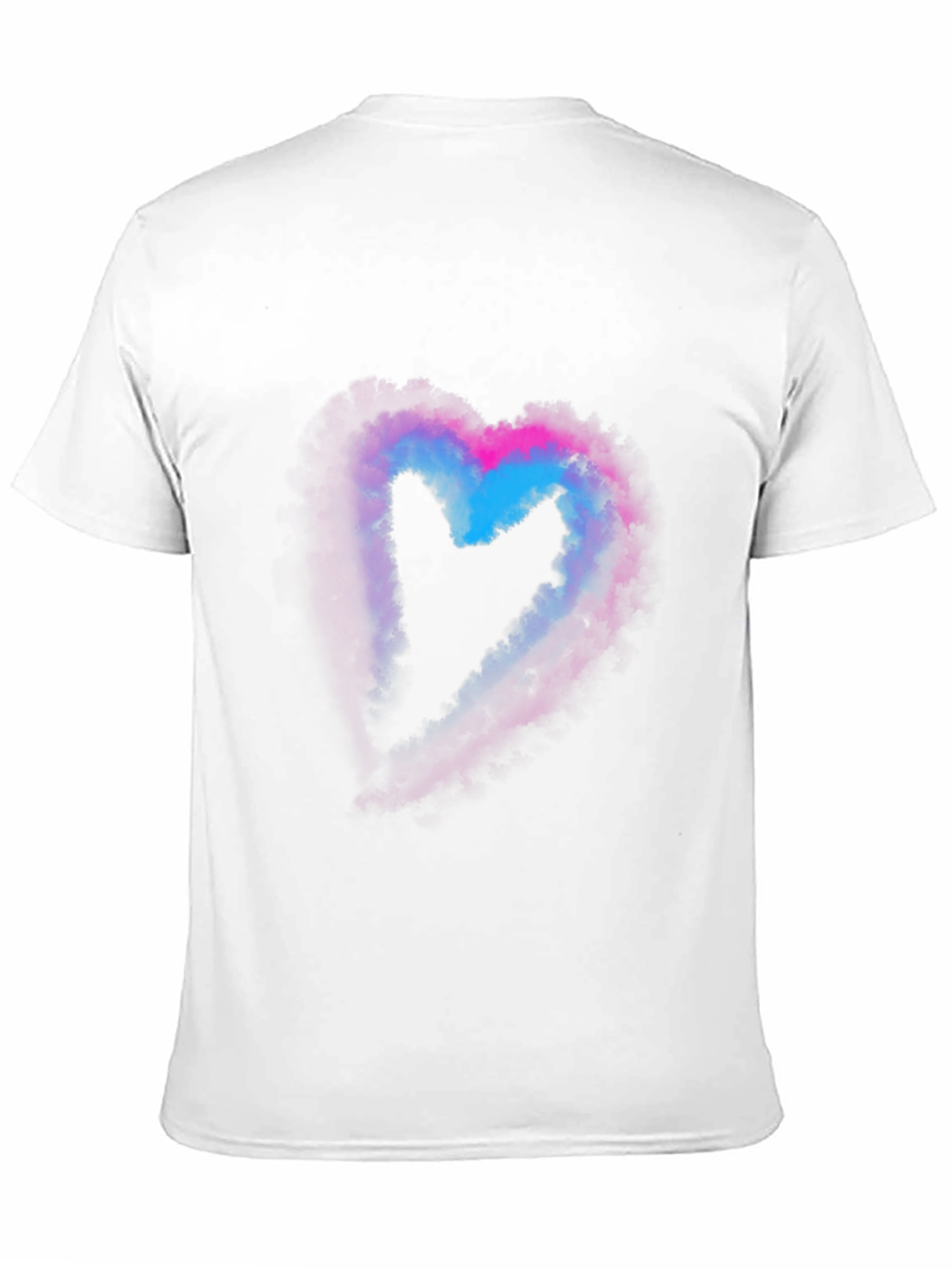 Heart Nebula Graphic Print Black T-Shirt