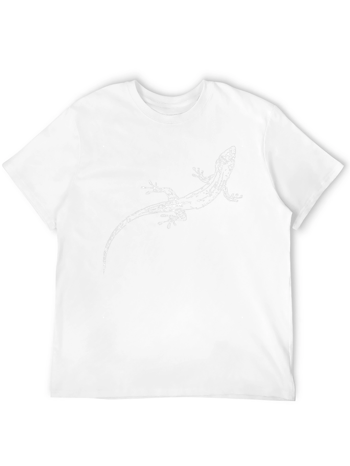 Black Lizard Print Tee - Cool Graphic T-Shirt