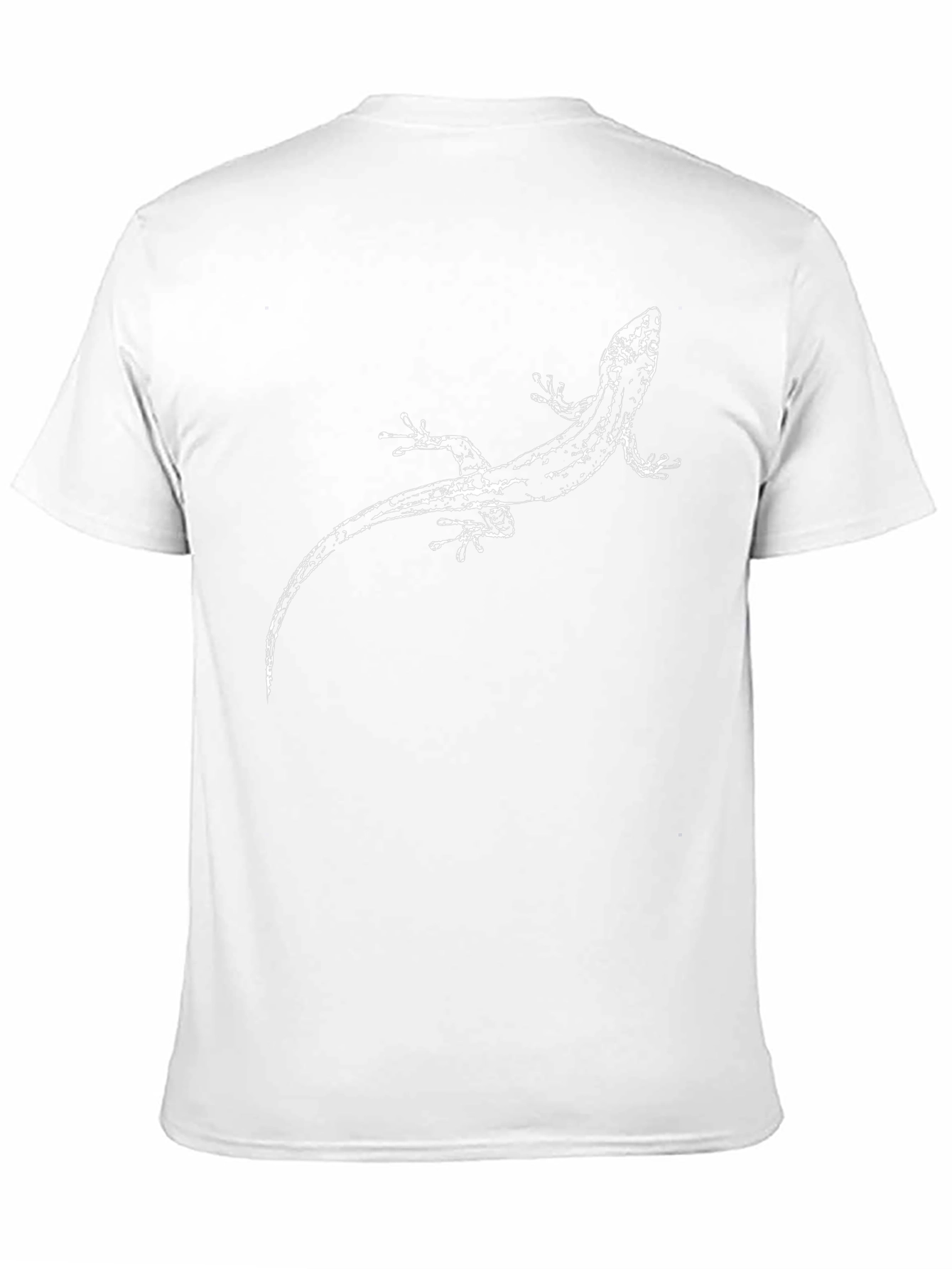 Black Lizard Print Tee - Cool Graphic T-Shirt