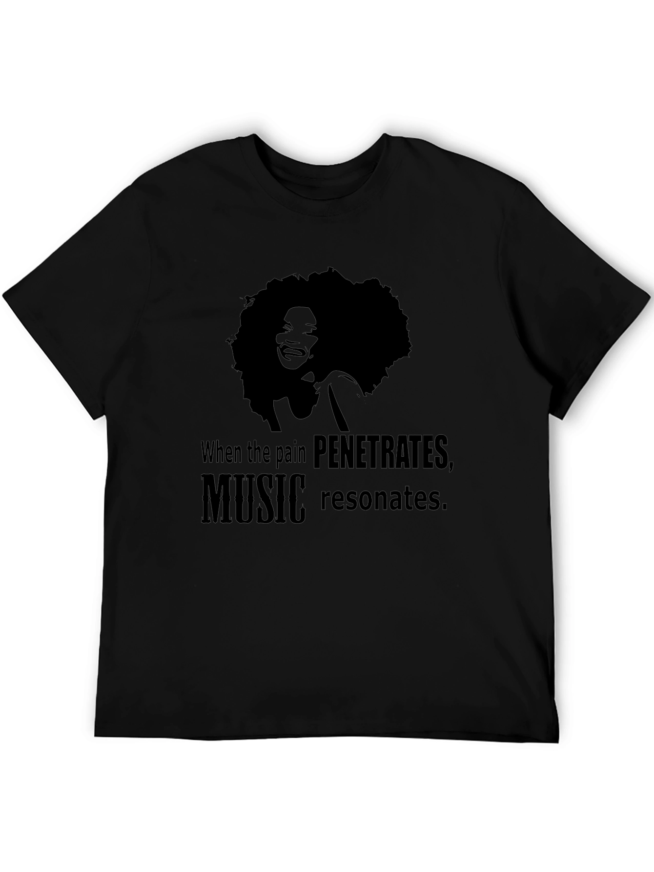 Music Resonates T-Shirt Black Graphic Tee