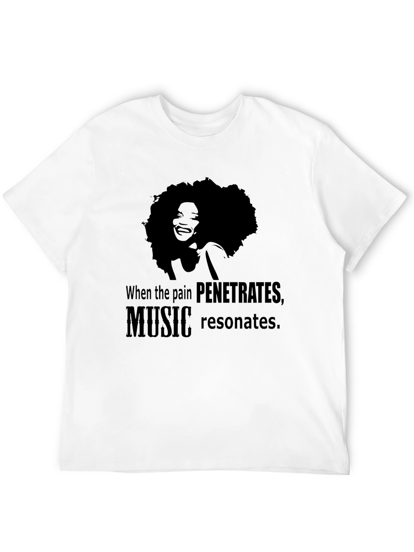 Music Resonates T-Shirt Black Graphic Tee