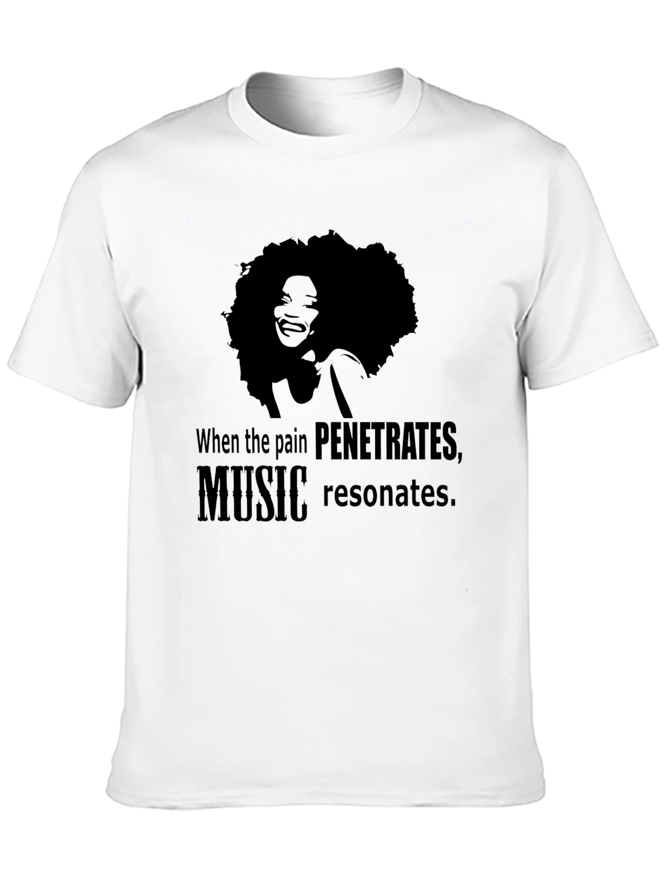 Music Resonates T-Shirt Black Graphic Tee