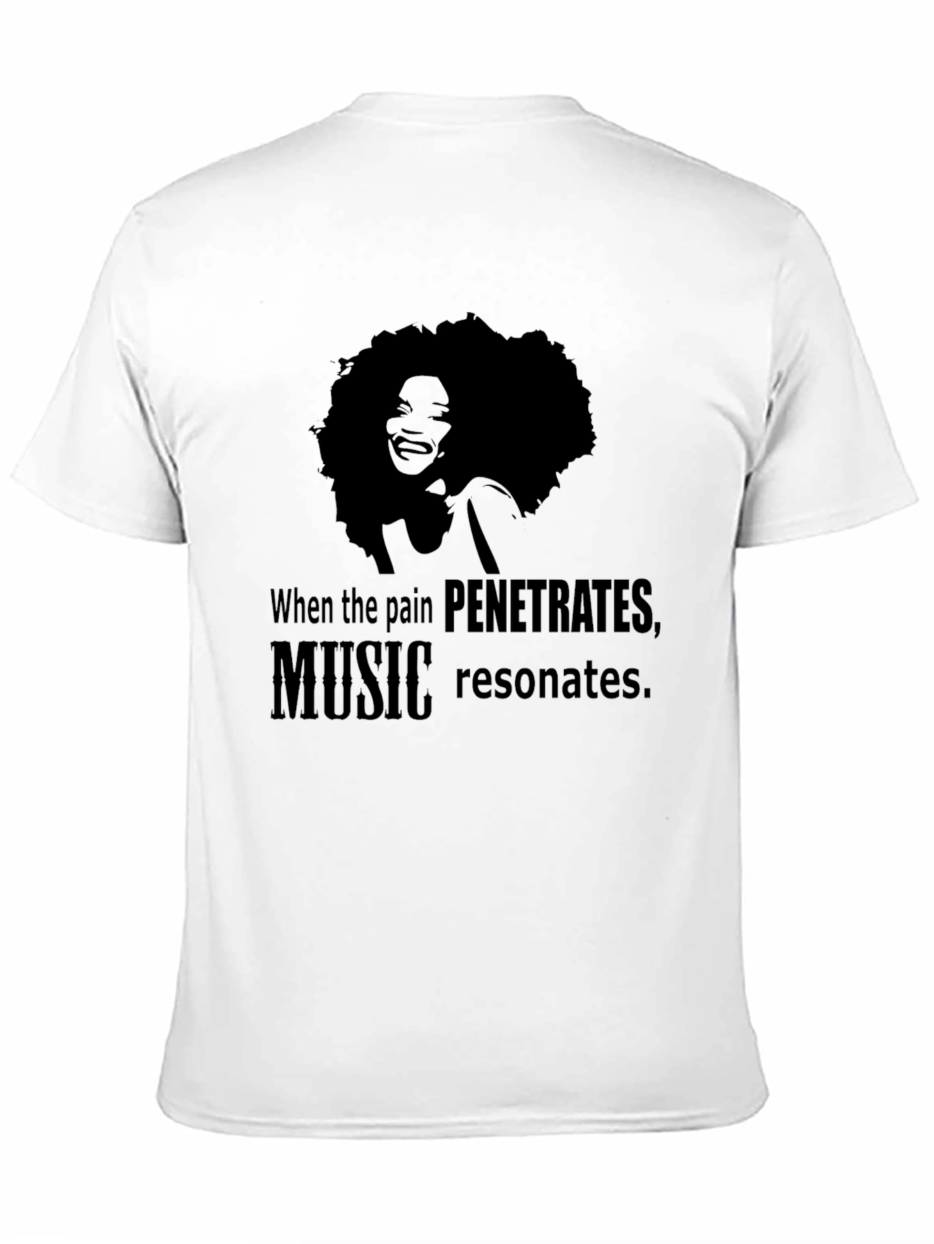 Music Resonates T-Shirt Black Graphic Tee