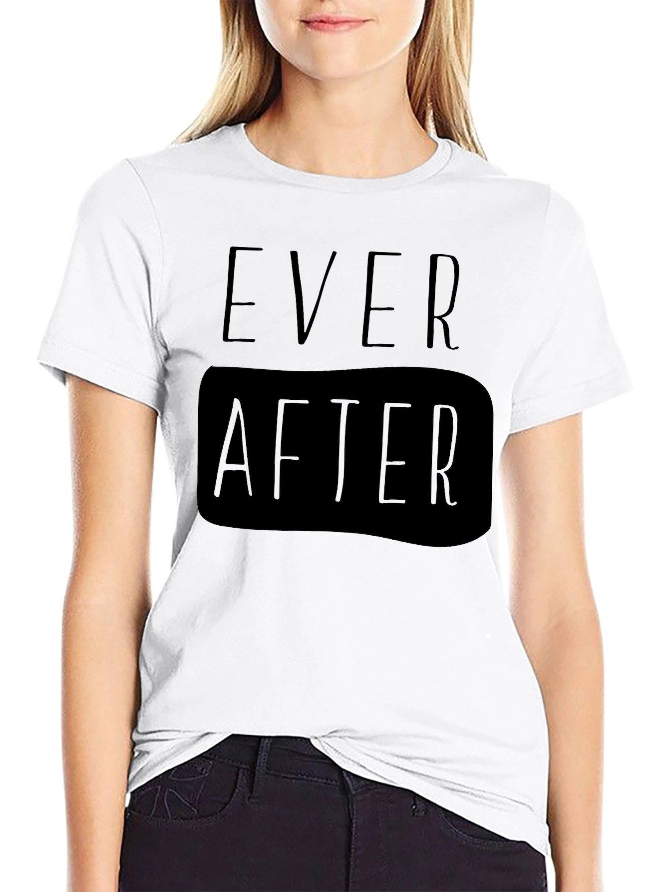 Ever After Black Graphic Tee for Men