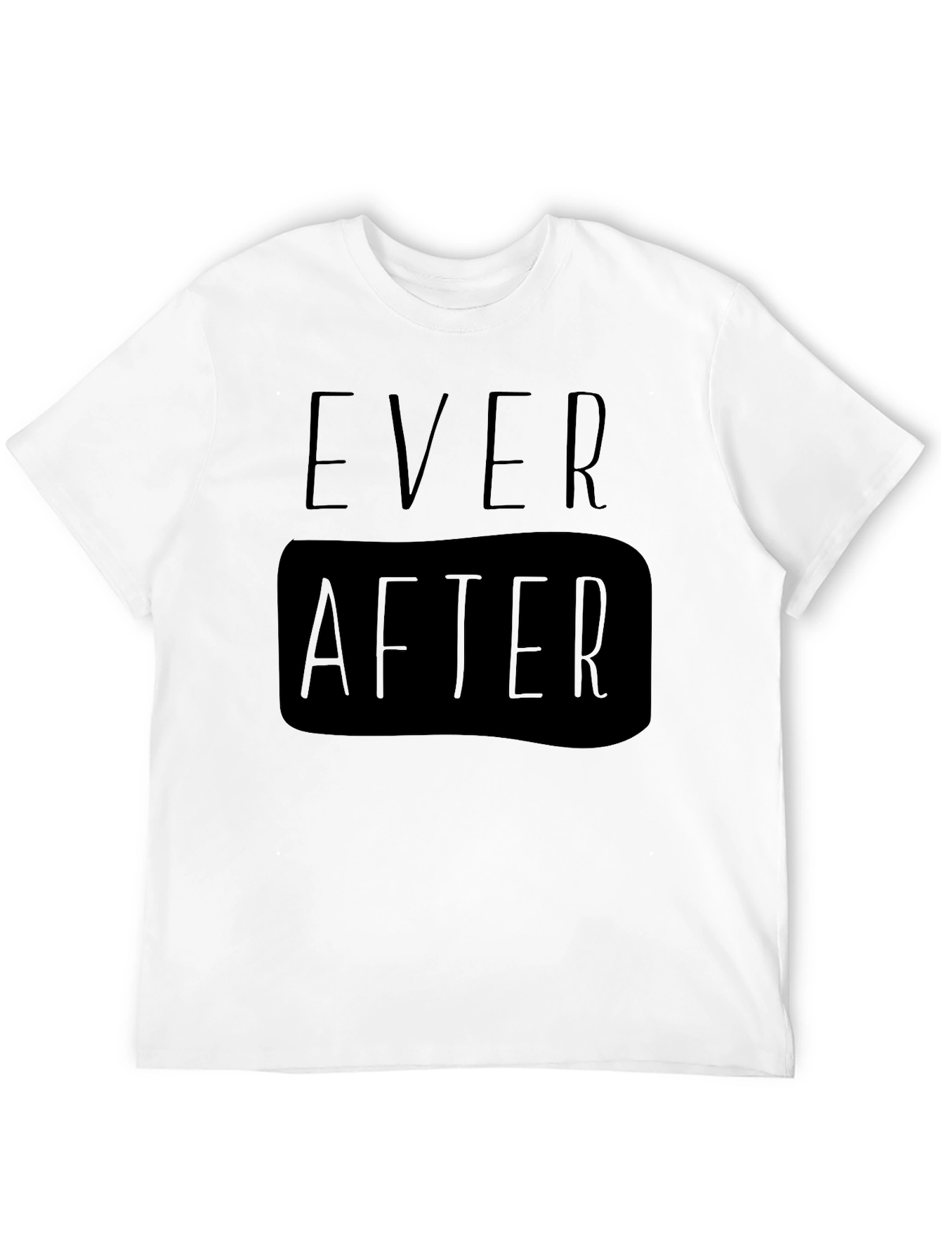 Ever After Black Graphic Tee for Men