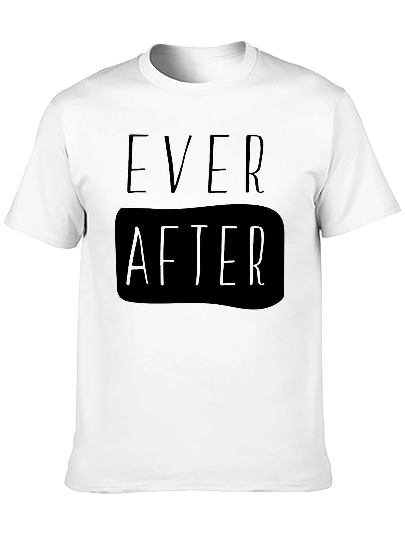 Ever After Black Graphic Tee for Men