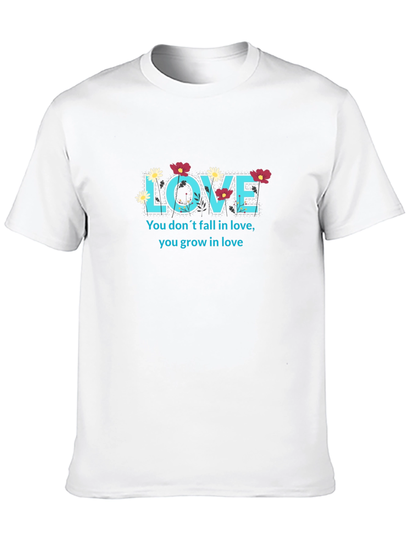 Love Grows T-Shirt - Floral Design