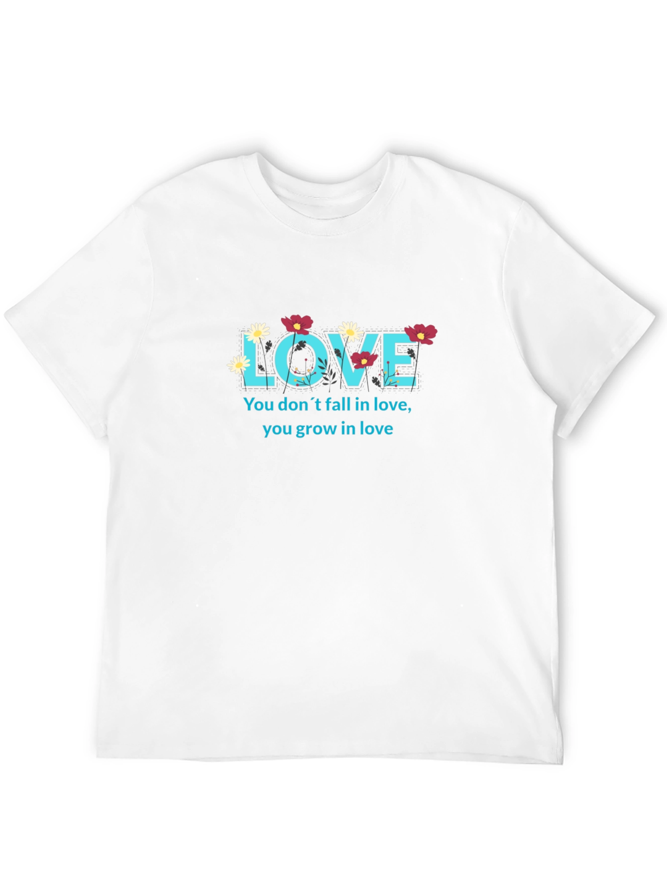 Love Grows T-Shirt - Floral Design