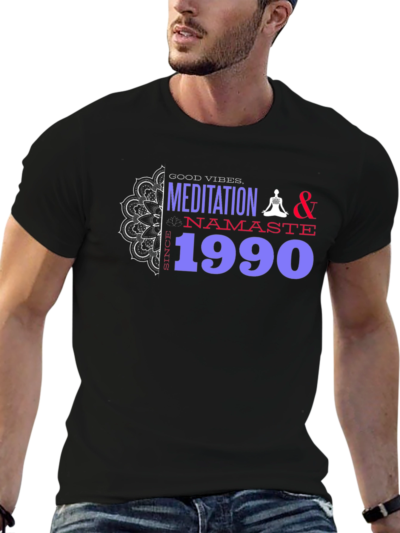Meditation Namaste 1990 Tee