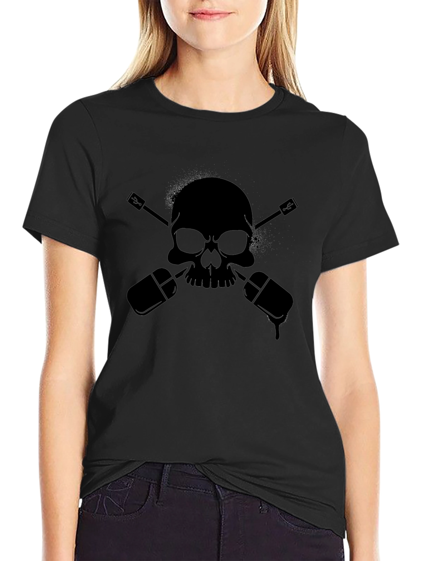 Skull & Mic Black T-Shirt