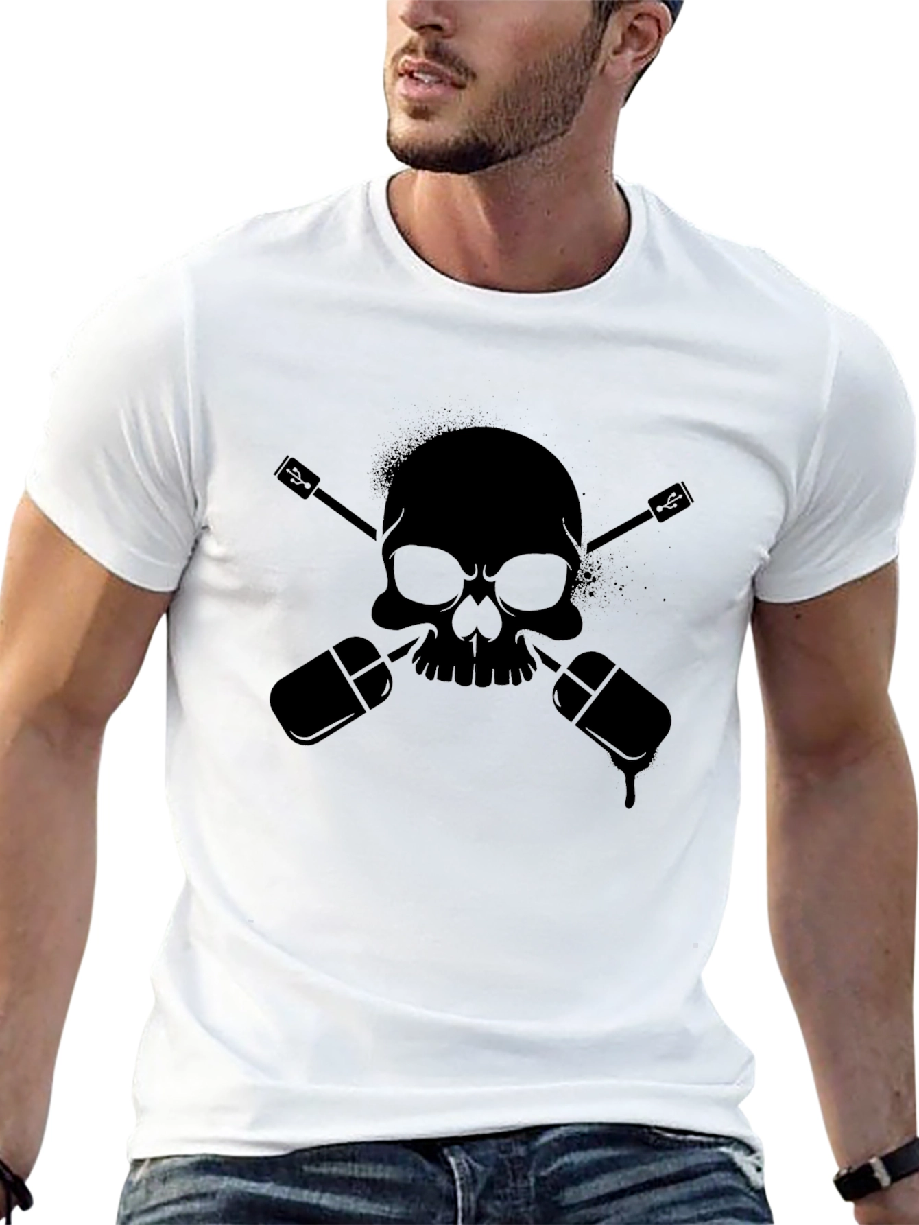 Skull & Mic Black T-Shirt