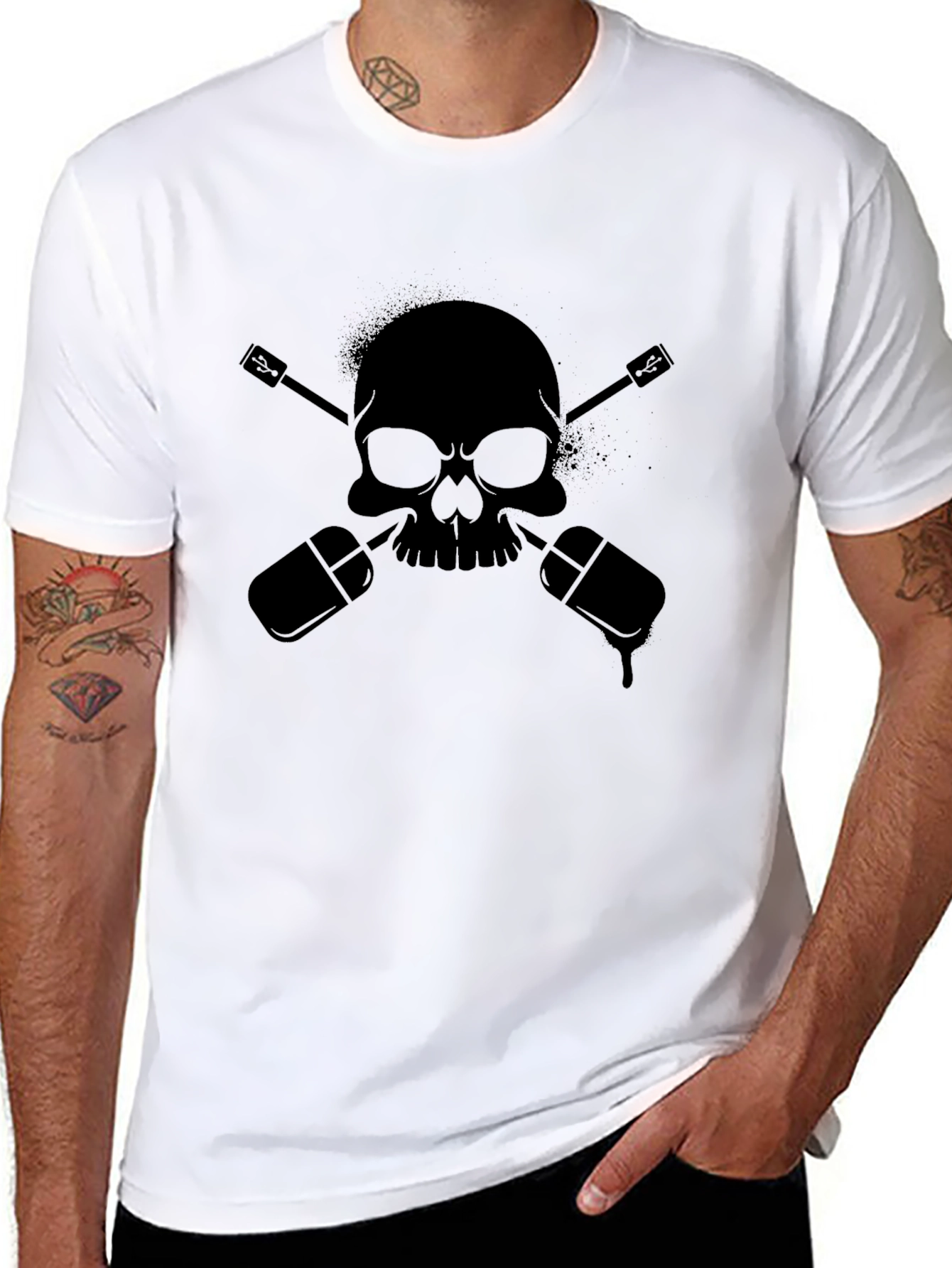 Skull & Mic Black T-Shirt