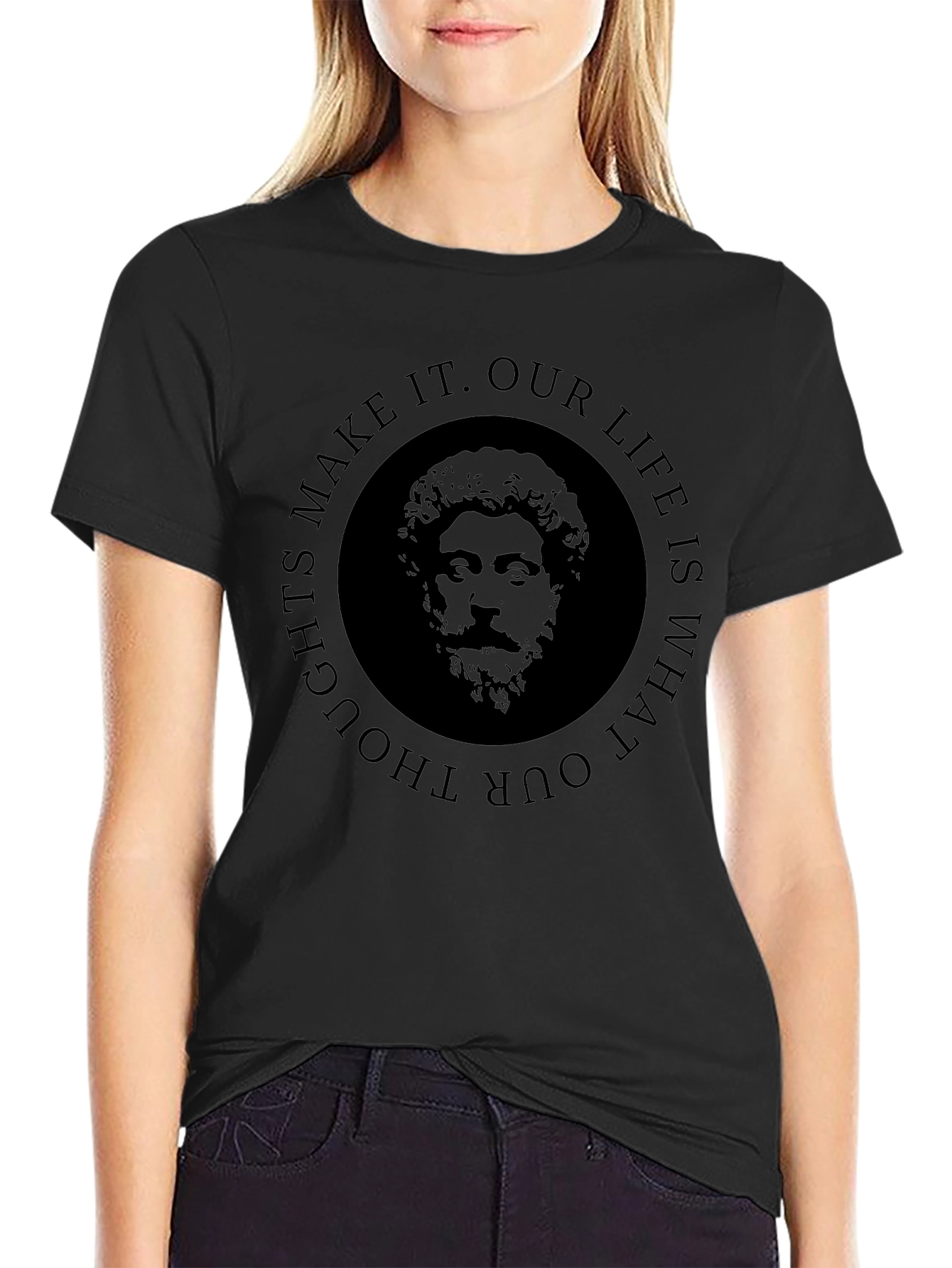 Philosophical T-Shirt: Marcus Aurelius Quote Tee