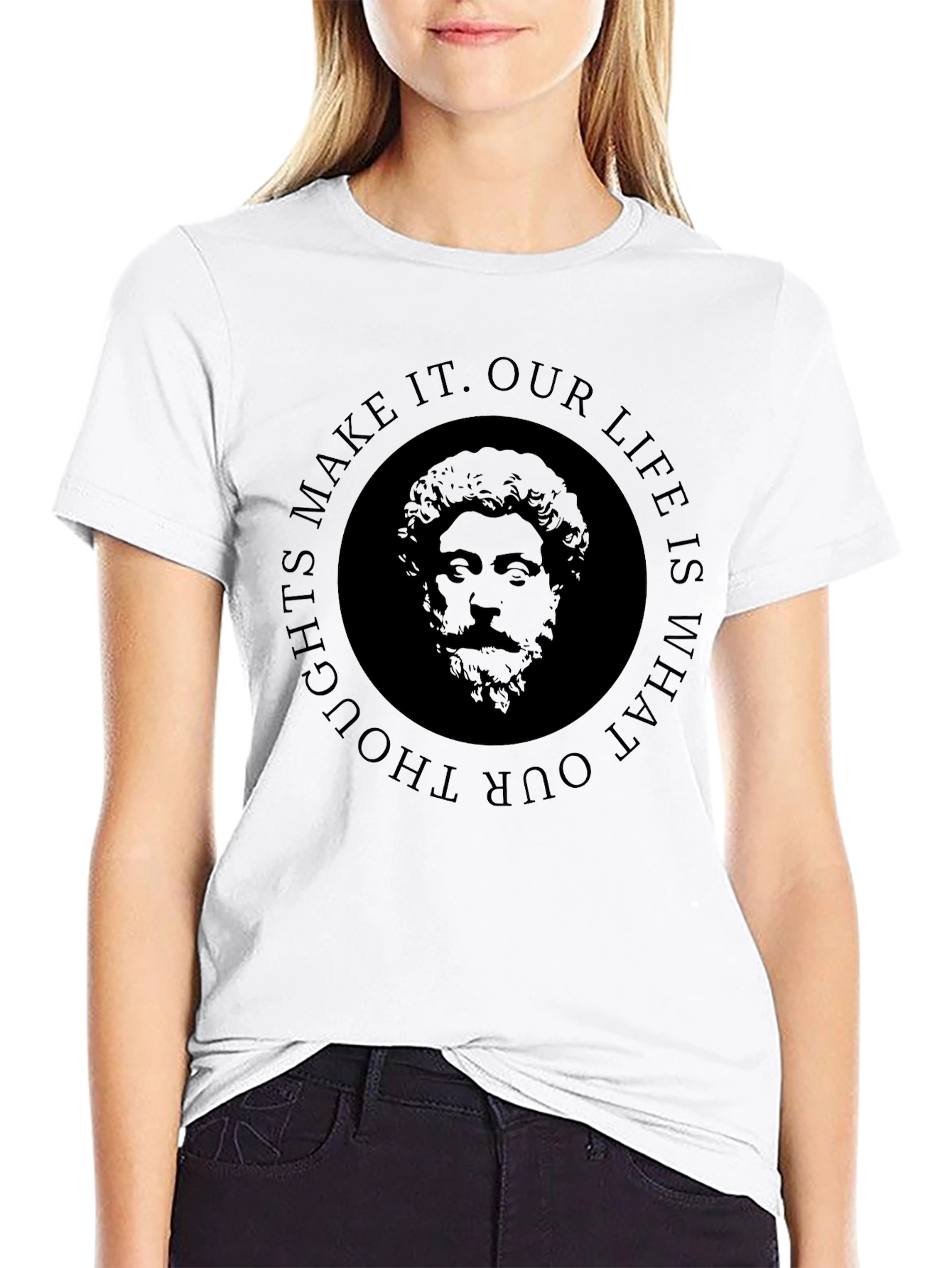 Philosophical T-Shirt: Marcus Aurelius Quote Tee