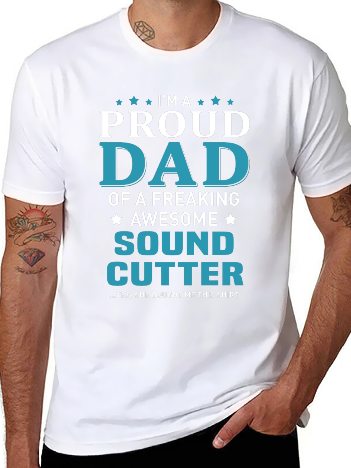 Proud Dad Sound Cutter Graphic Tee