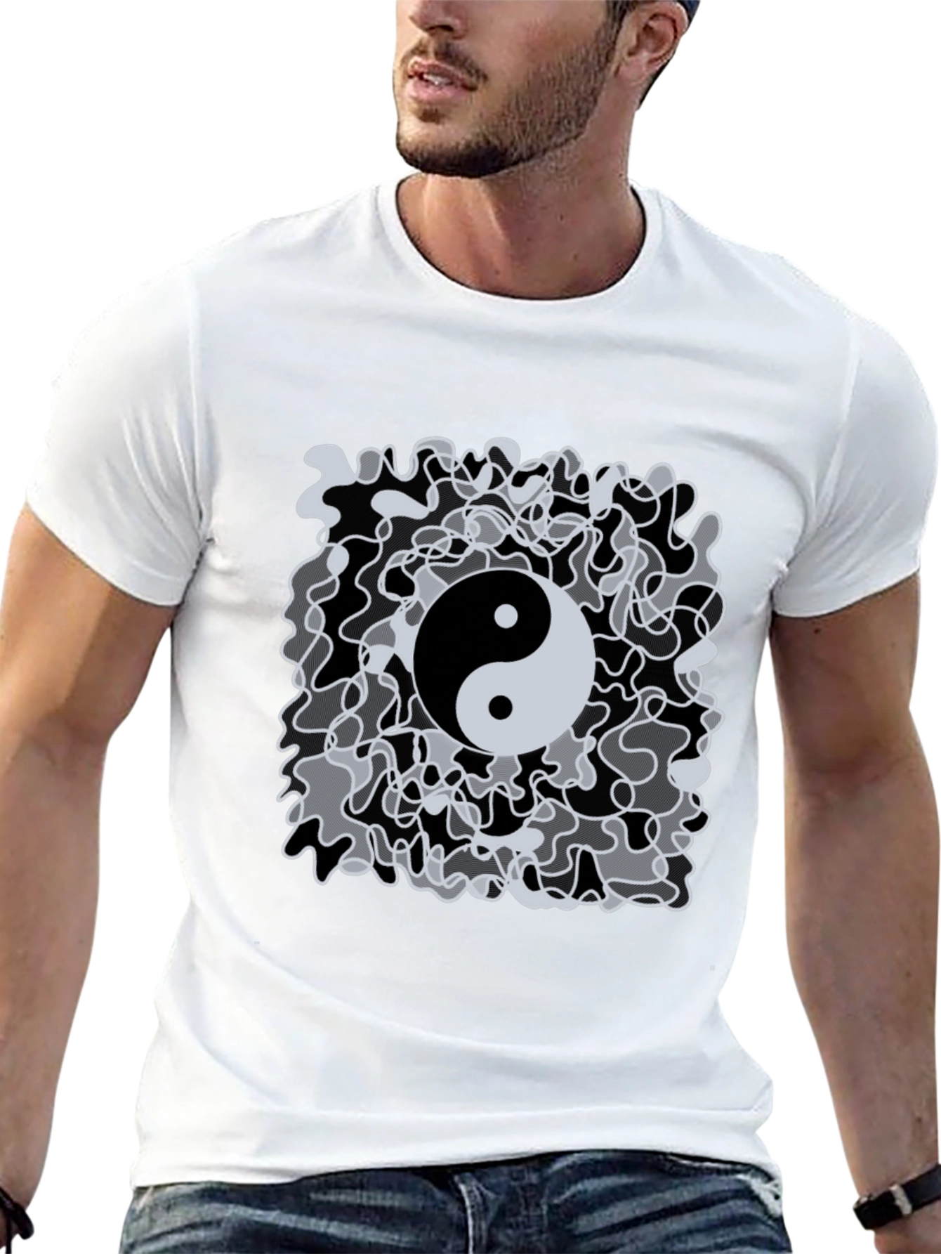 Yin Yang T-Shirt - Abstract Design