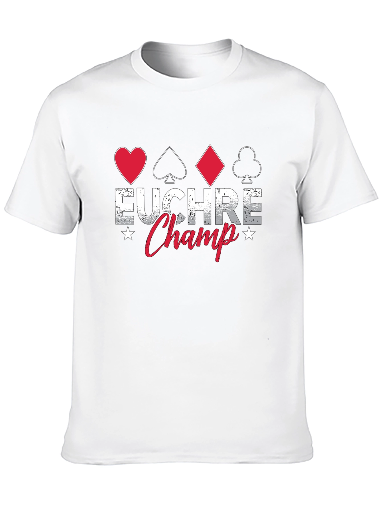 Euchre Champ Graphic T-Shirt - Card Game Winner