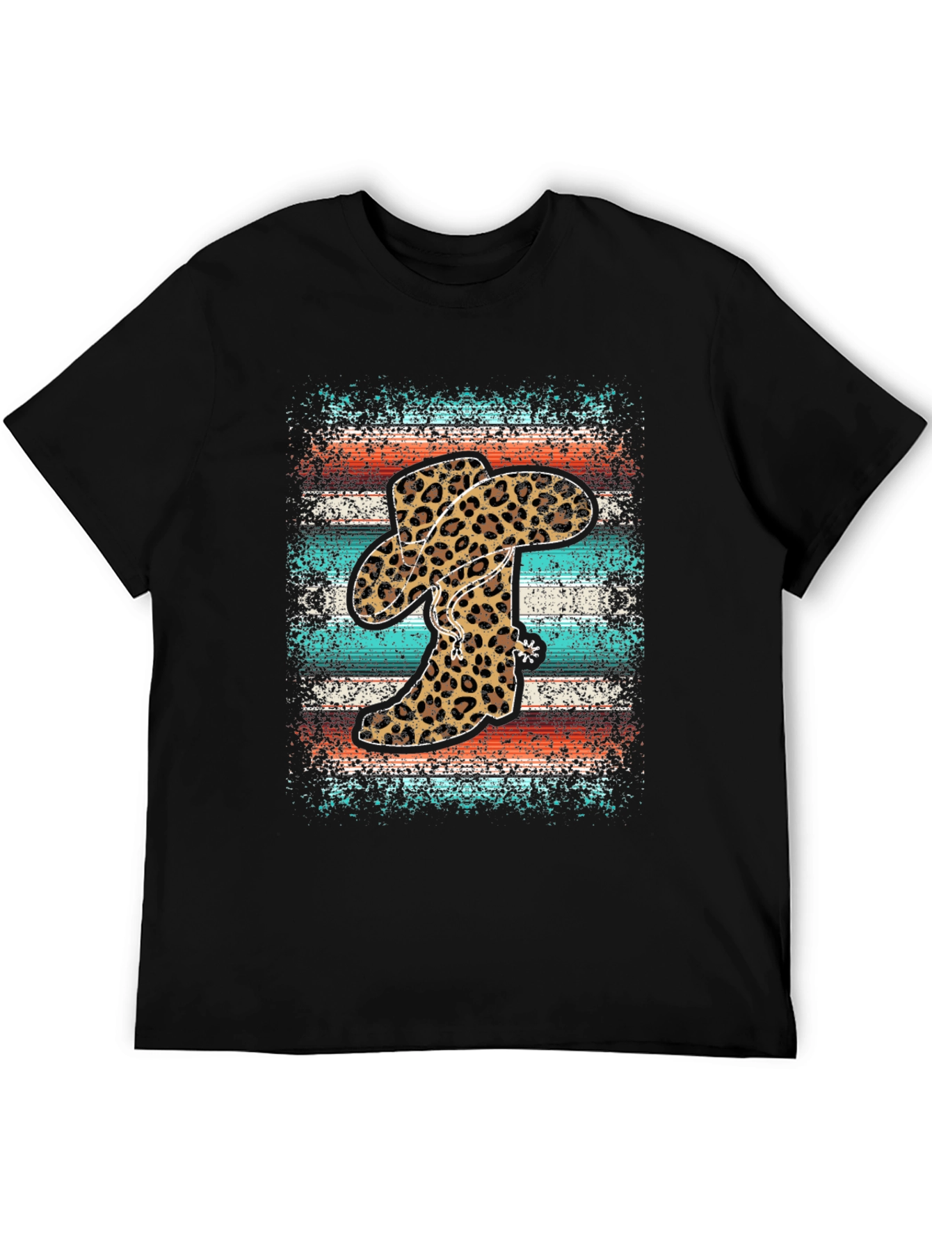 Leopard Cowboy Boots Graphic Tee