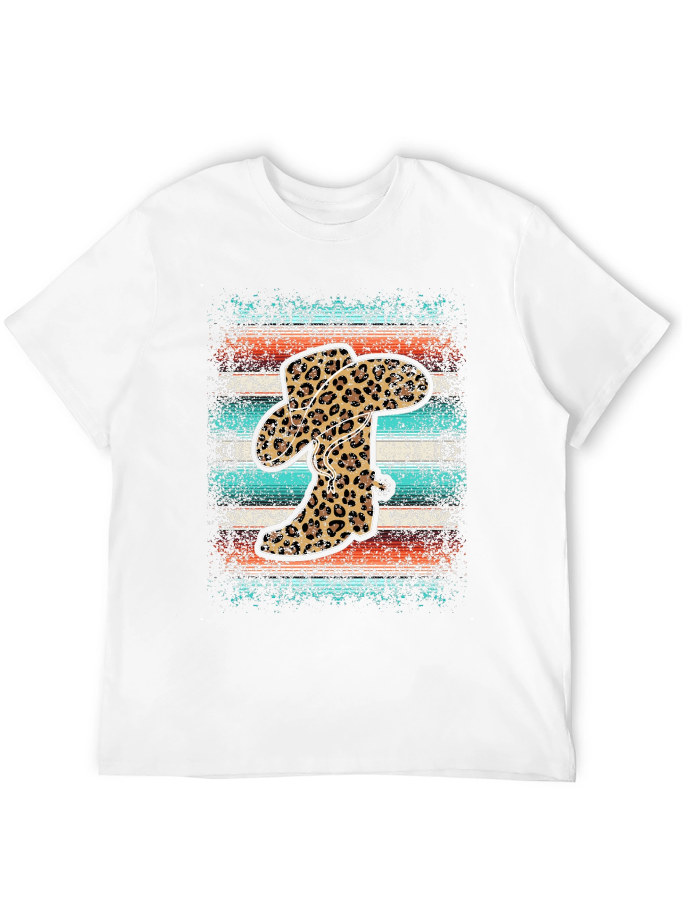 Leopard Cowboy Boots Graphic Tee