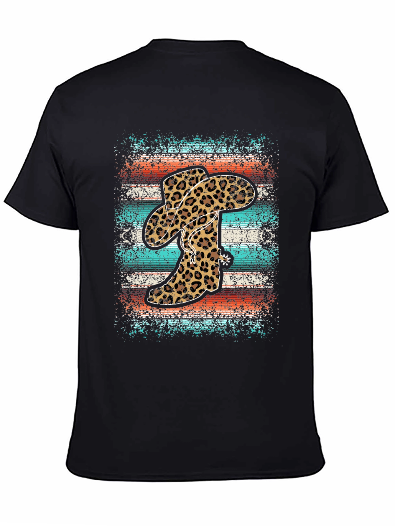 Leopard Cowboy Boots Graphic Tee