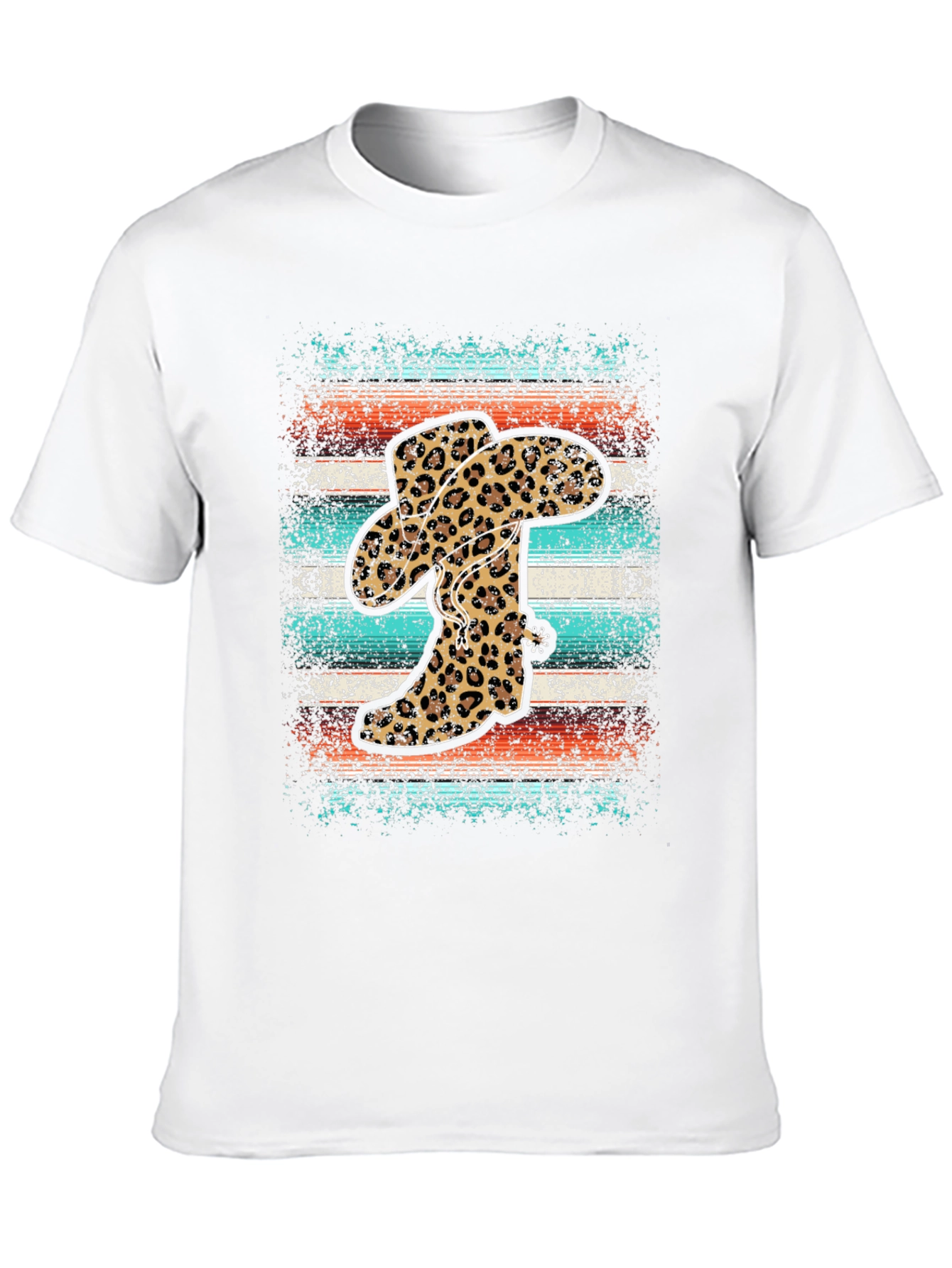 Leopard Cowboy Boots Graphic Tee