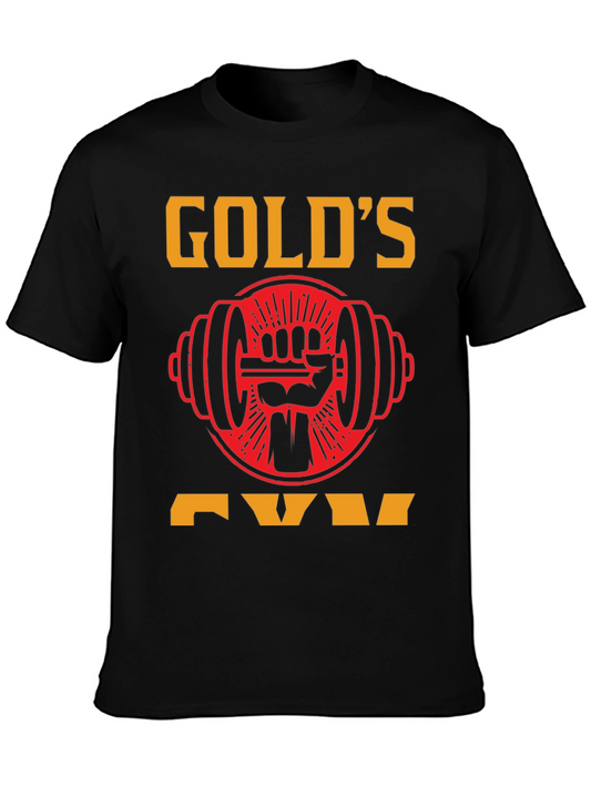 Golds Gym Black T-Shirt - Weightlifting Apparel