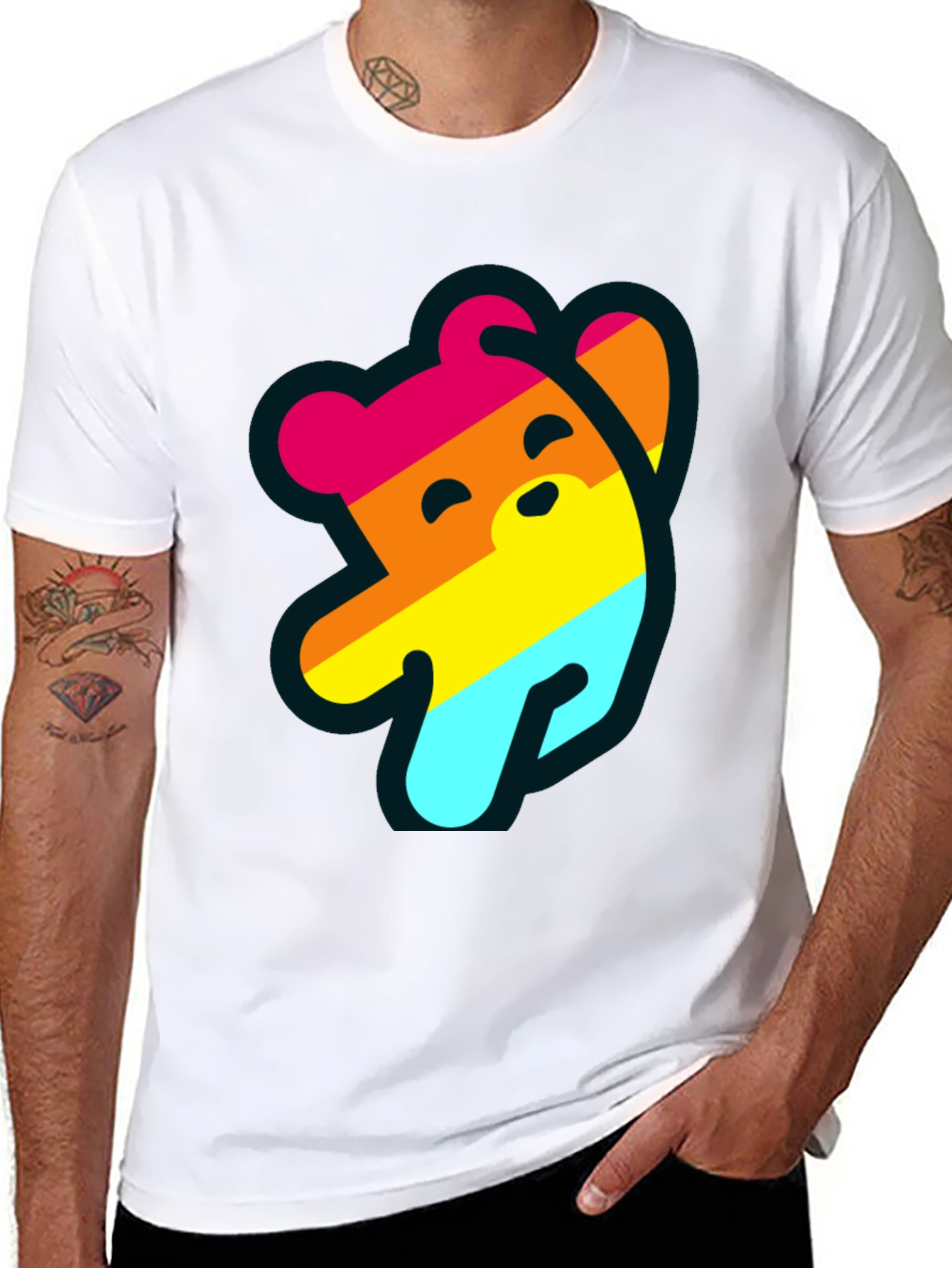 Pride Bear Graphic Tee - Comfortable Casual Wear
