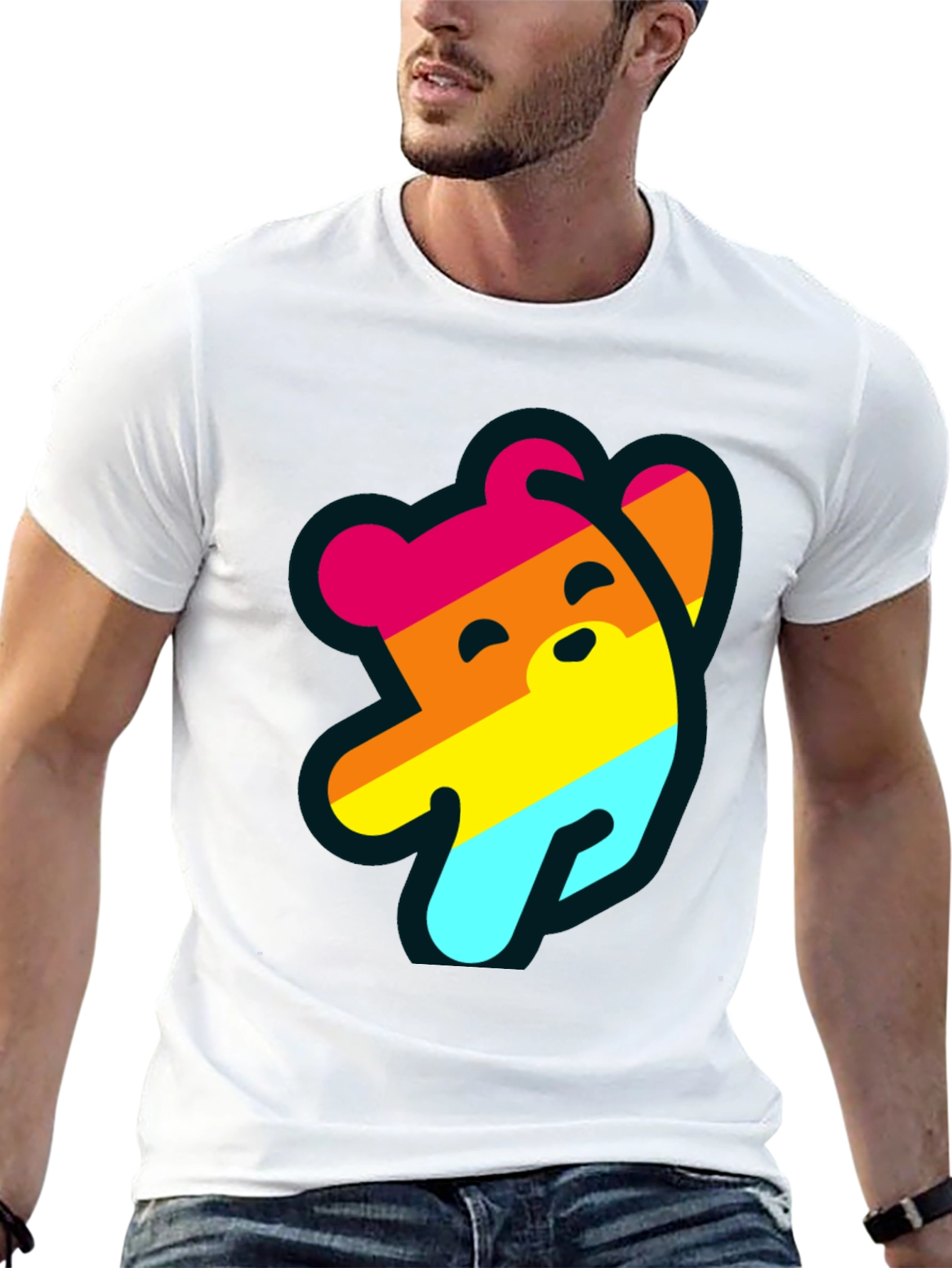 Pride Bear Graphic Tee - Comfortable Casual Wear