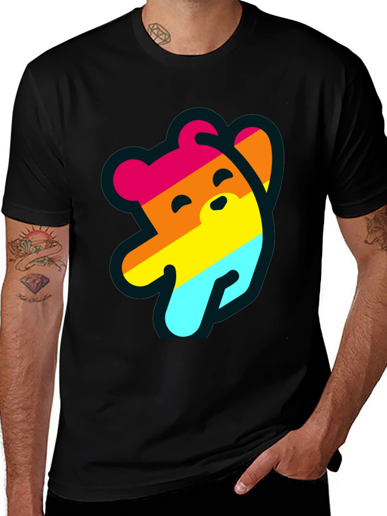 Pride Bear Graphic Tee - Comfortable Casual Wear