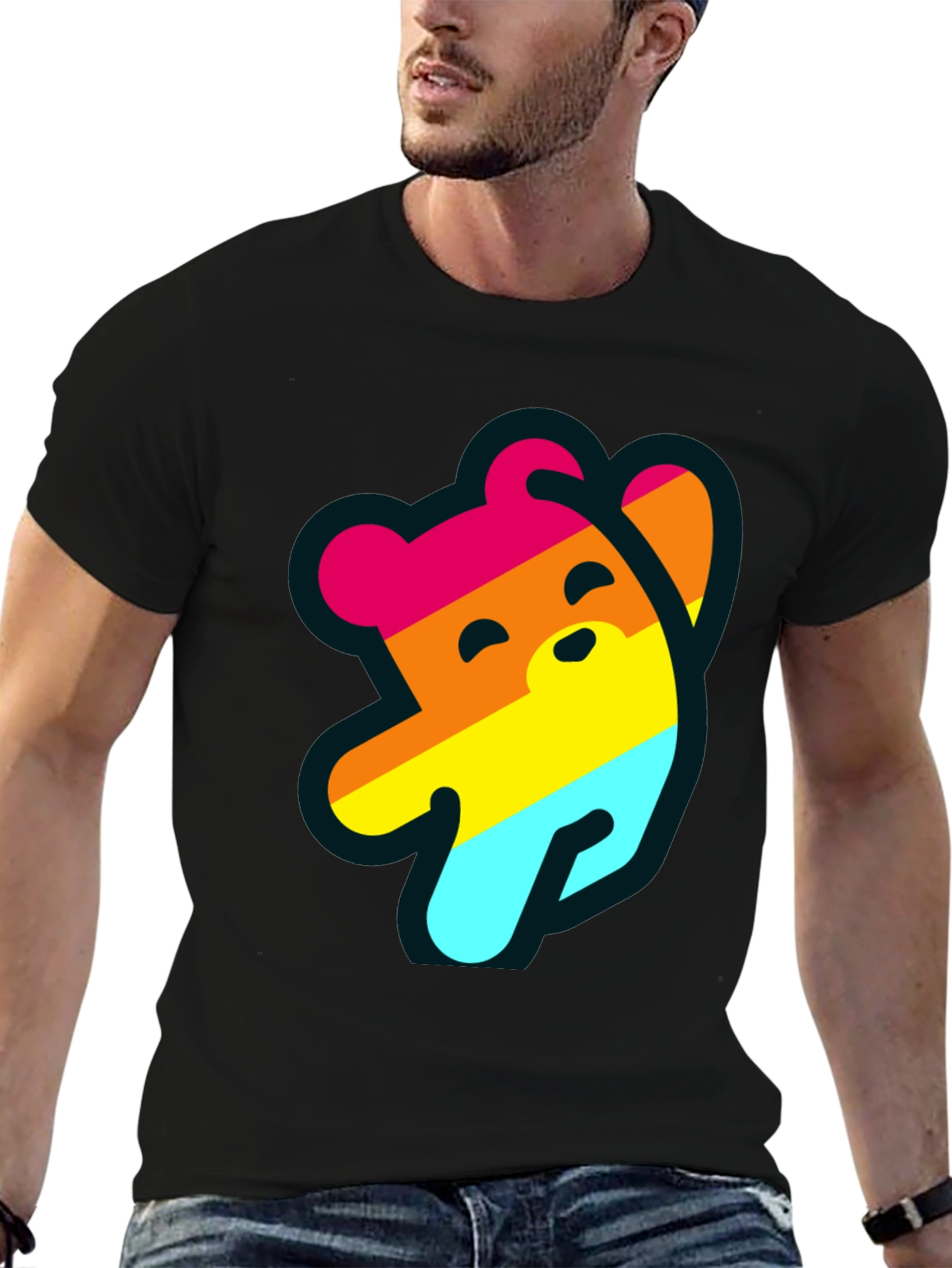 Pride Bear Graphic Tee - Comfortable Casual Wear