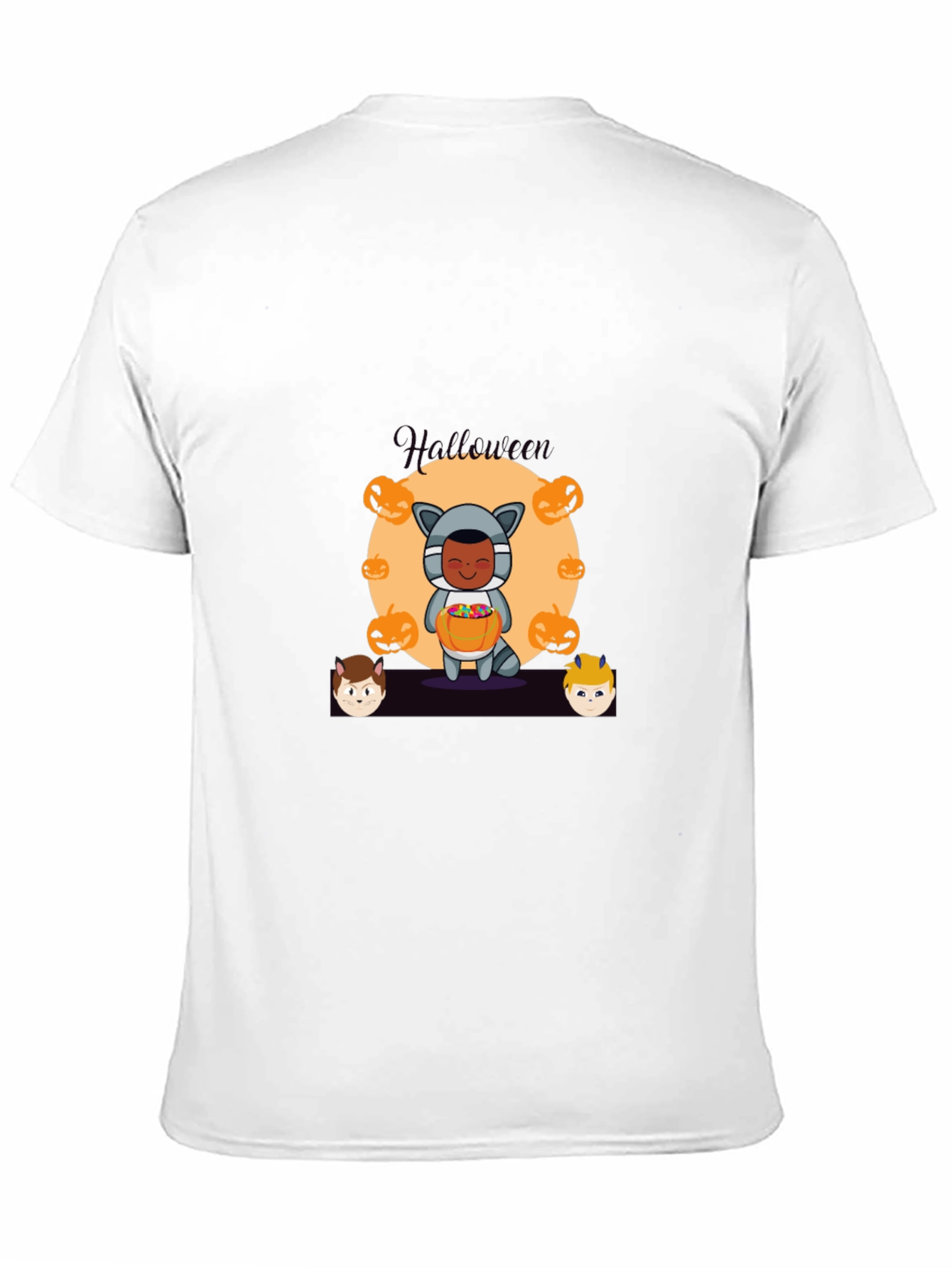 Halloween Graphic Print Black T-Shirt