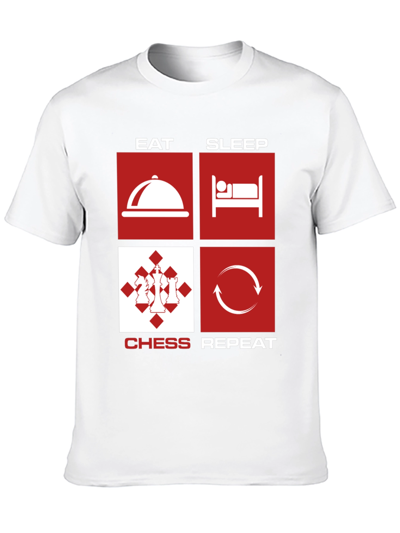Eat Sleep Chess Repeat Graphic T-Shirt