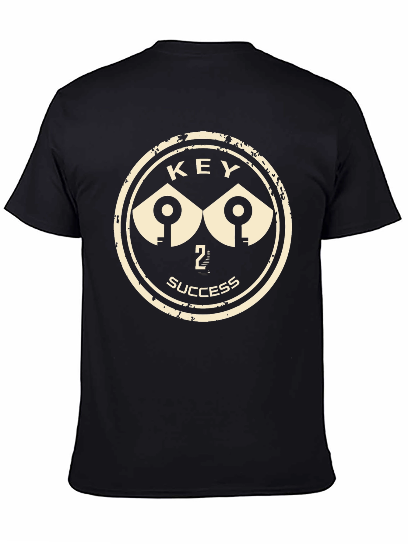 Key 2 Success Black Graphic Print T-Shirt