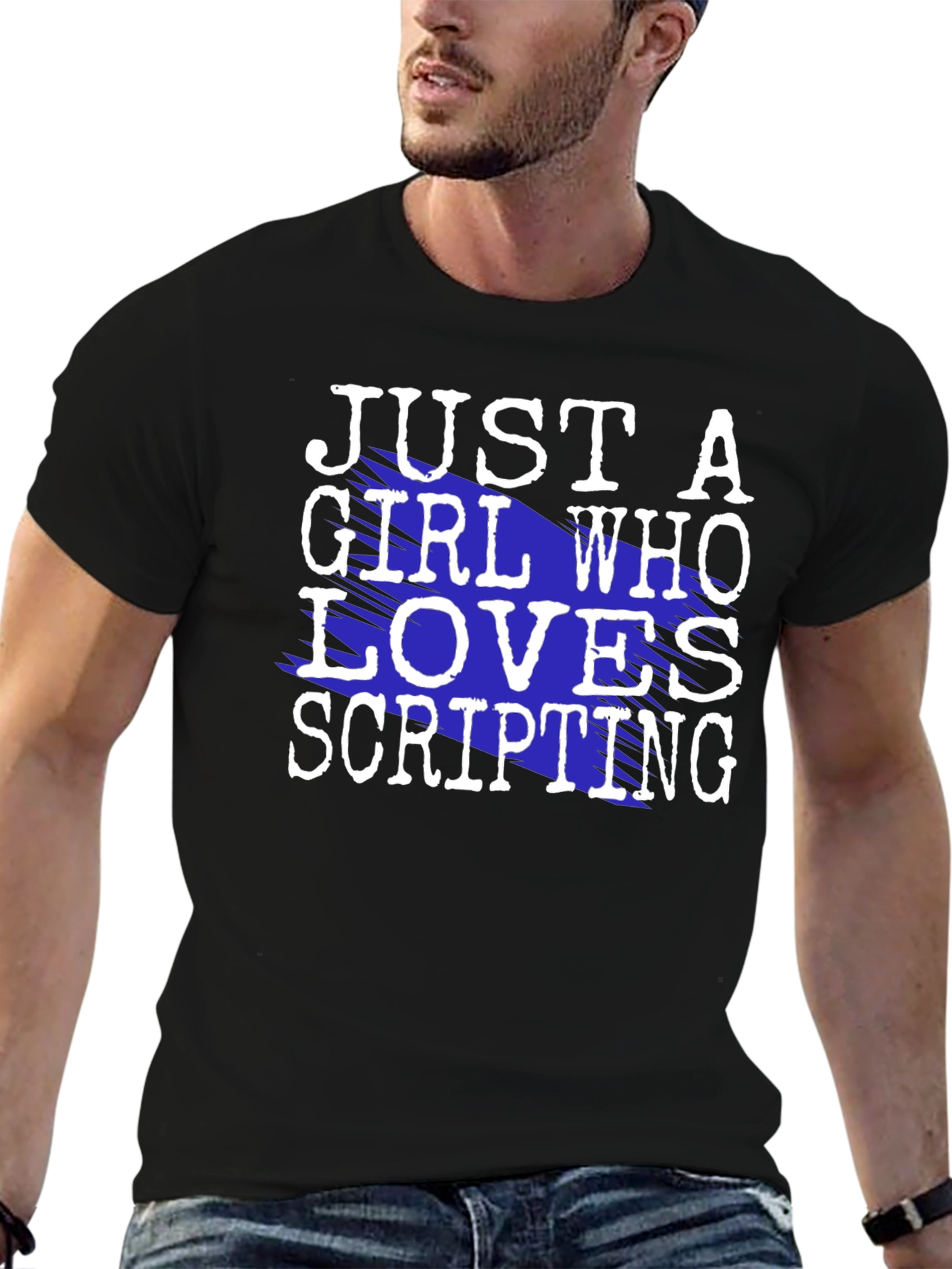 Just A Girl Who Loves Scripting T-Shirt