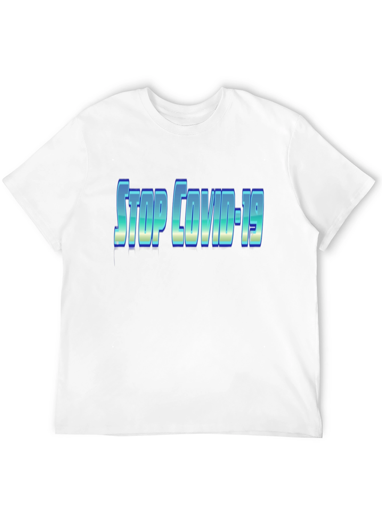 Stop COVID-19 Black T-Shirt