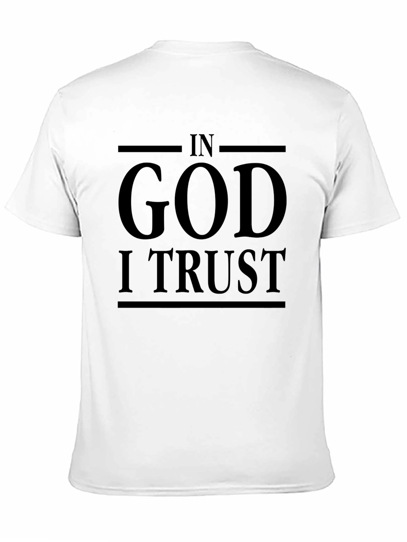 In God I Trust Graphic Black T-Shirt