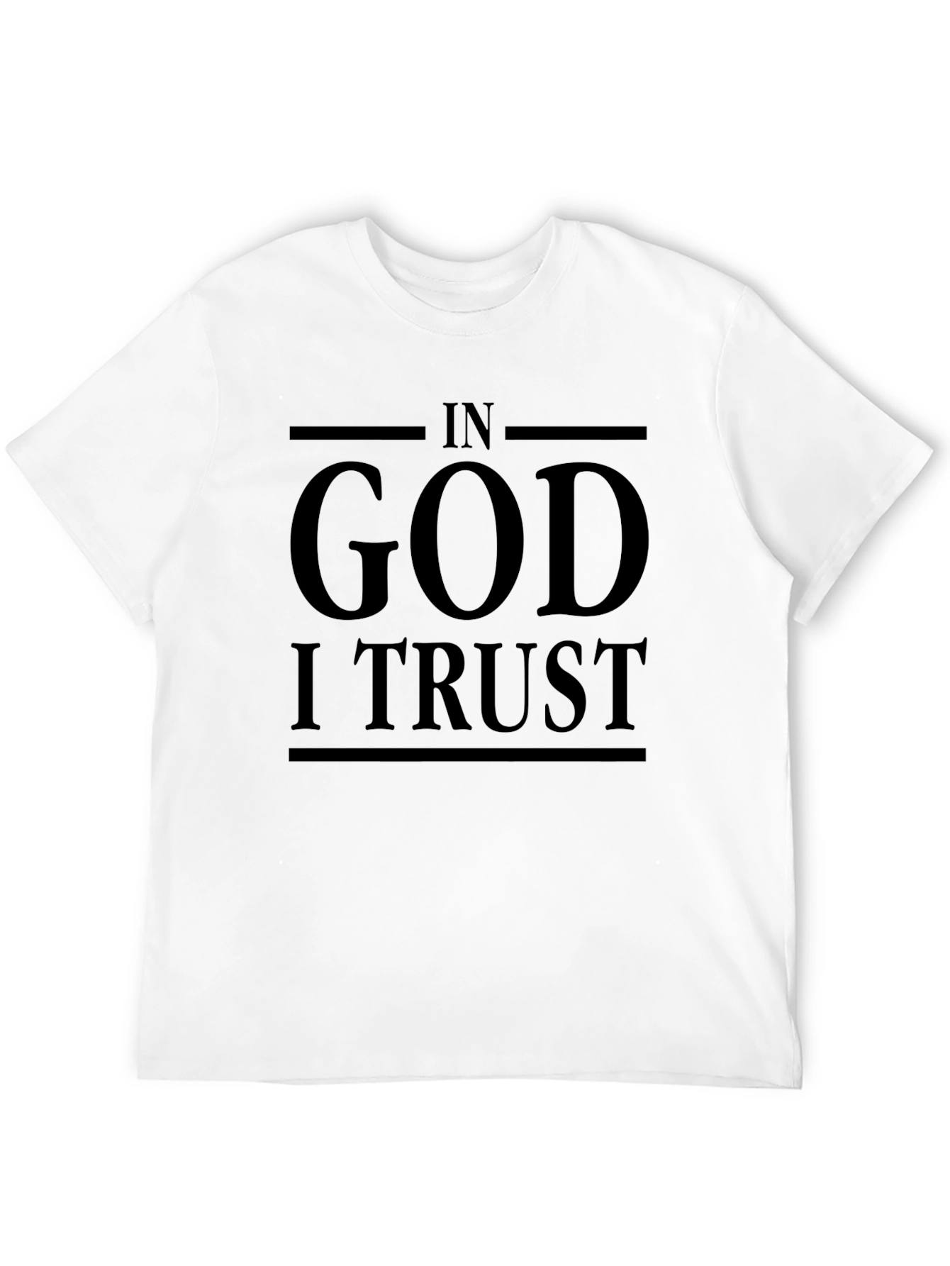 In God I Trust Graphic Black T-Shirt