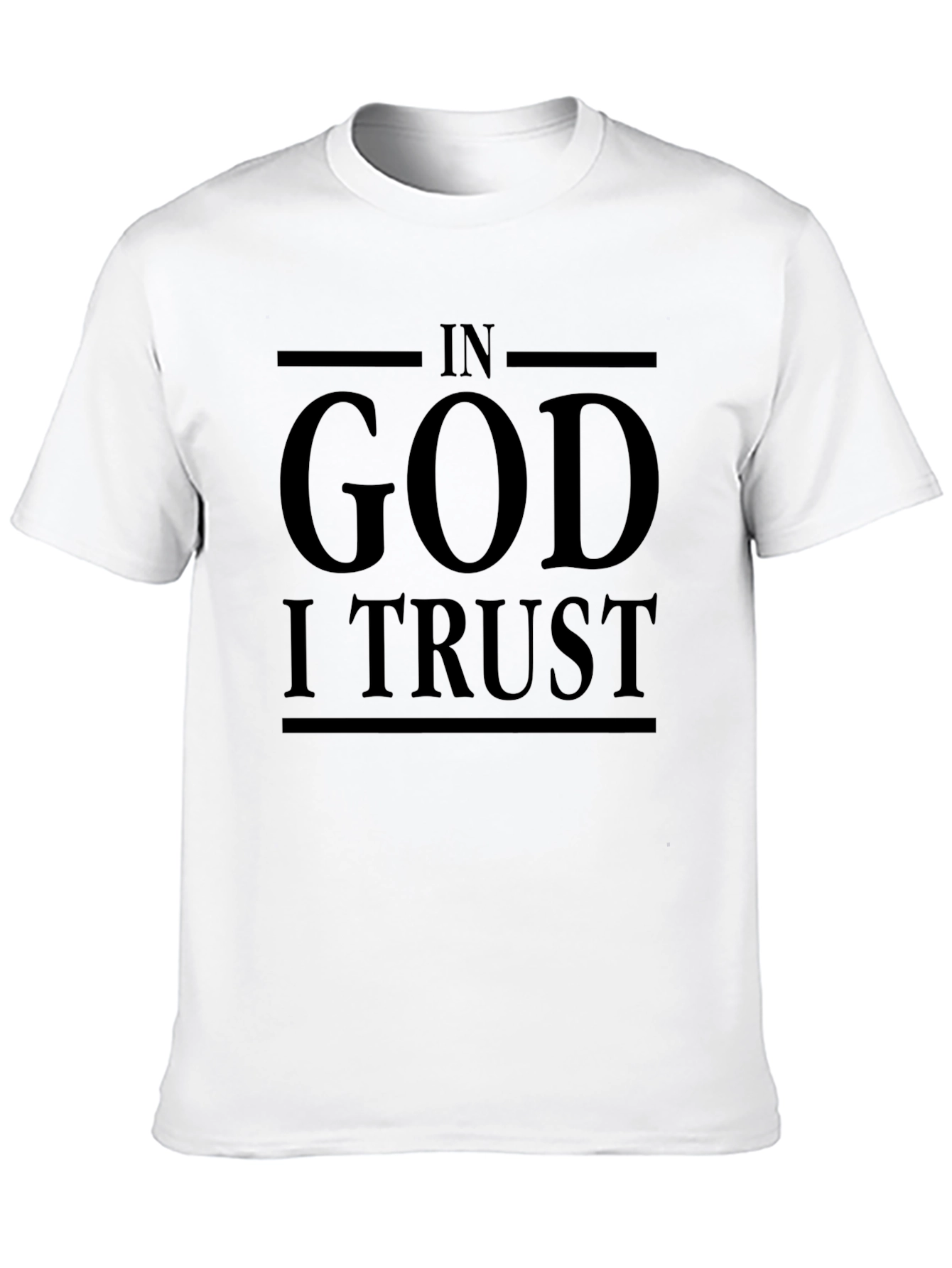 In God I Trust Graphic Black T-Shirt