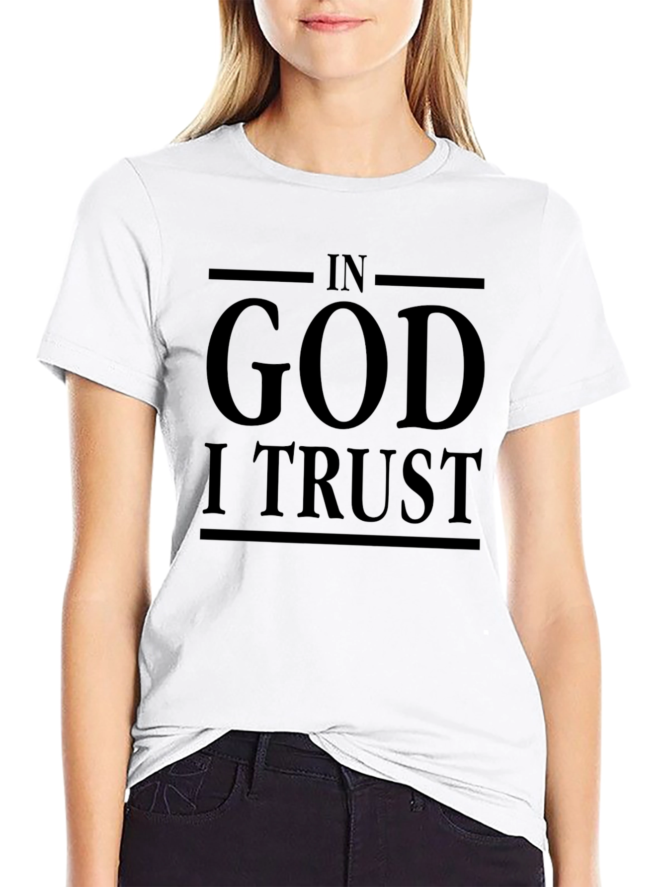 In God I Trust Graphic Black T-Shirt