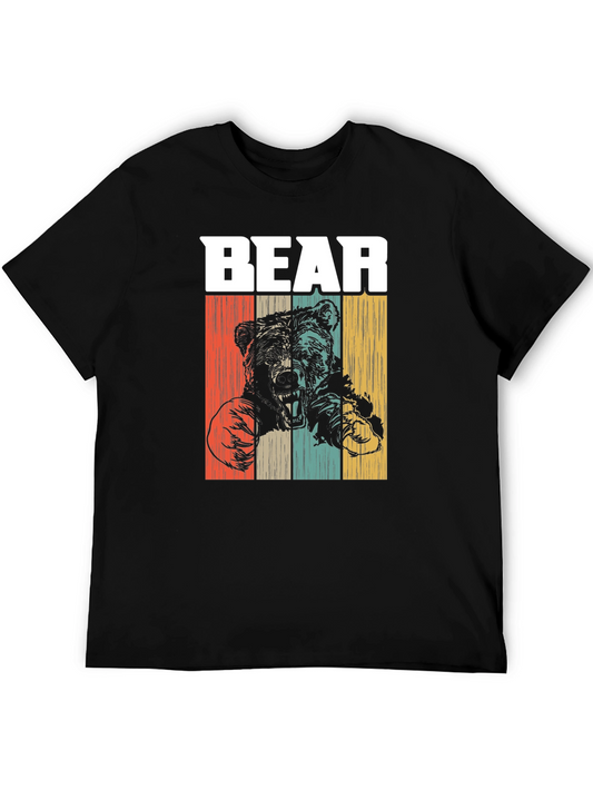 Vintage Style Bear Graphic T-Shirt