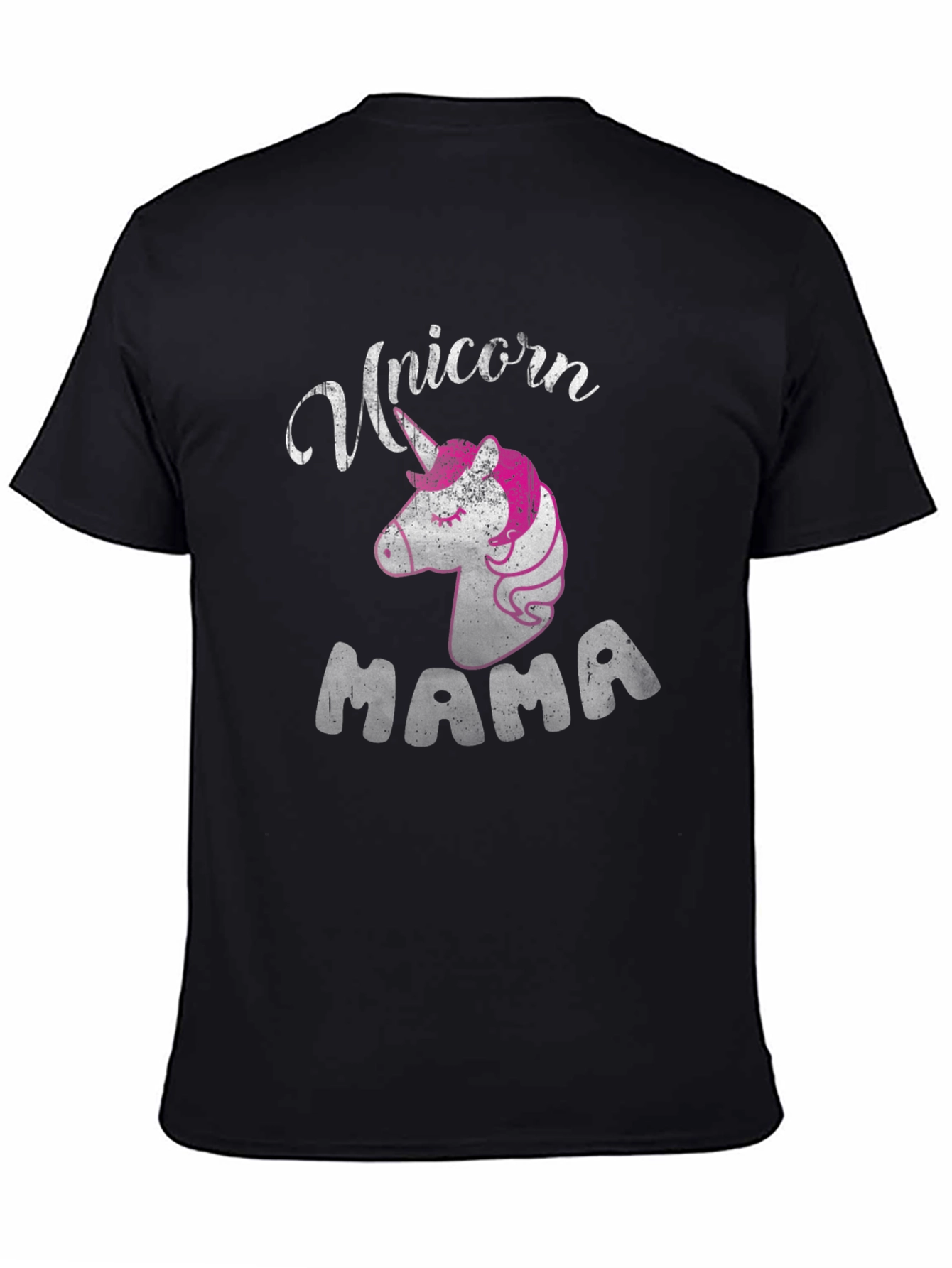 Unicorn Mama Black T-Shirt